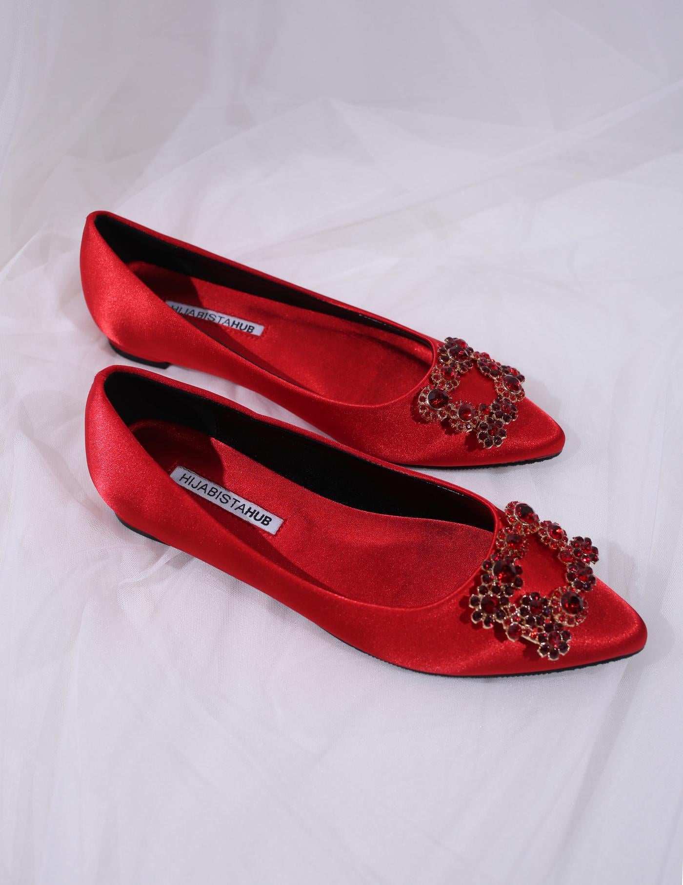 LYNDA FLAT SHOES (RED CHILI)