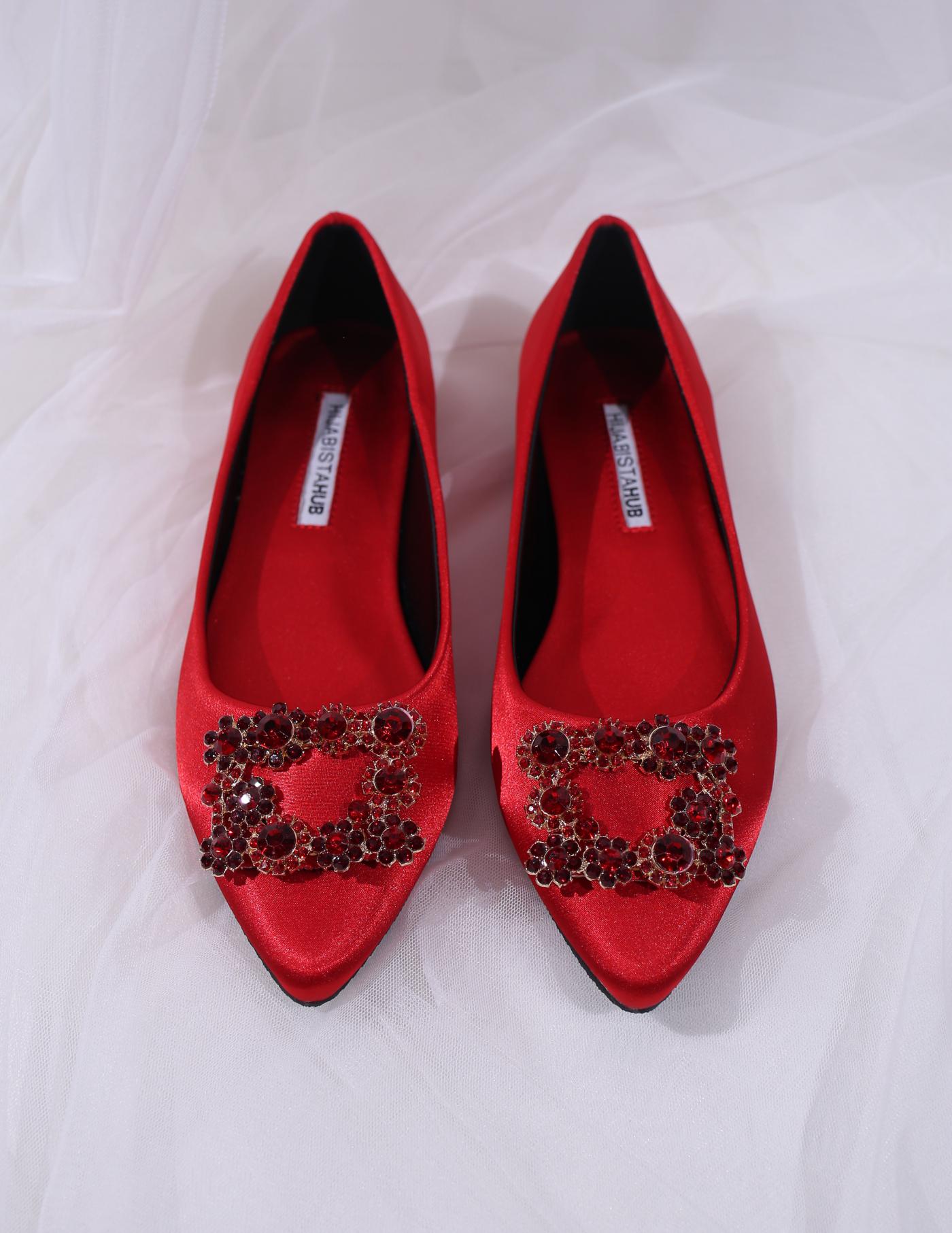 LYNDA FLAT SHOES (RED CHILI)