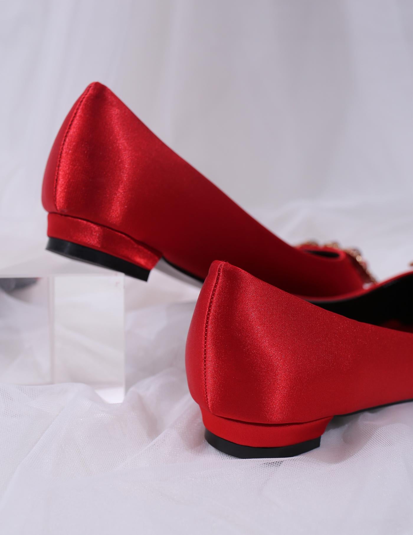 LYNDA FLAT SHOES (RED CHILI)