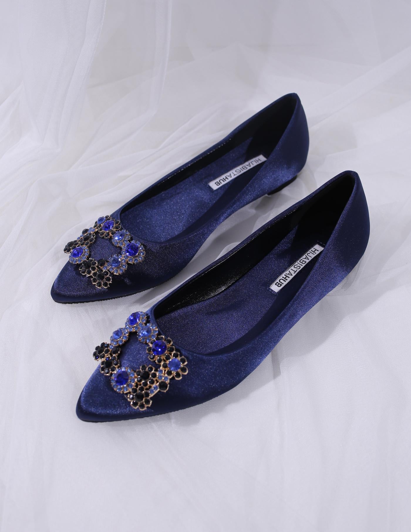 LYNDA FLAT SHOES (NAVY BLUE)