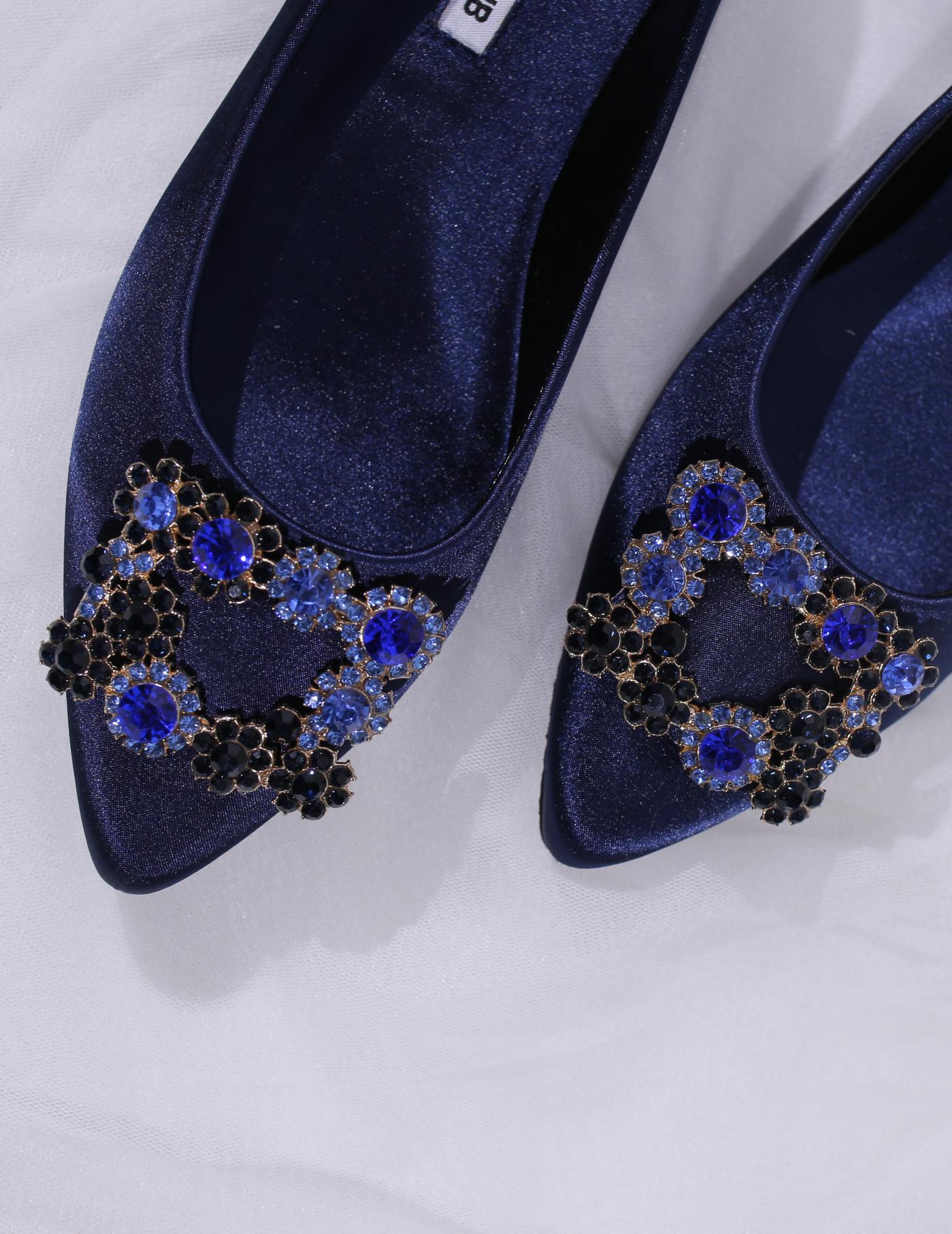 LYNDA FLAT SHOES (NAVY BLUE)