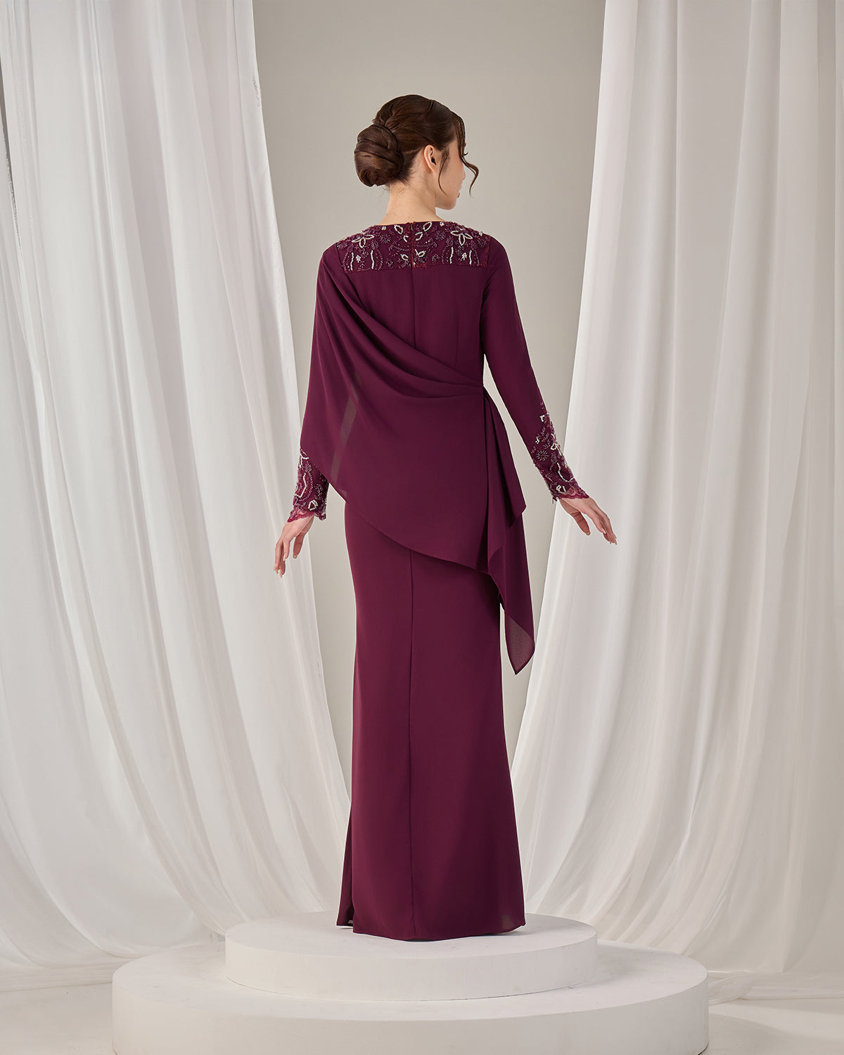ZAYRA DRESS (PURPLE PLUM)