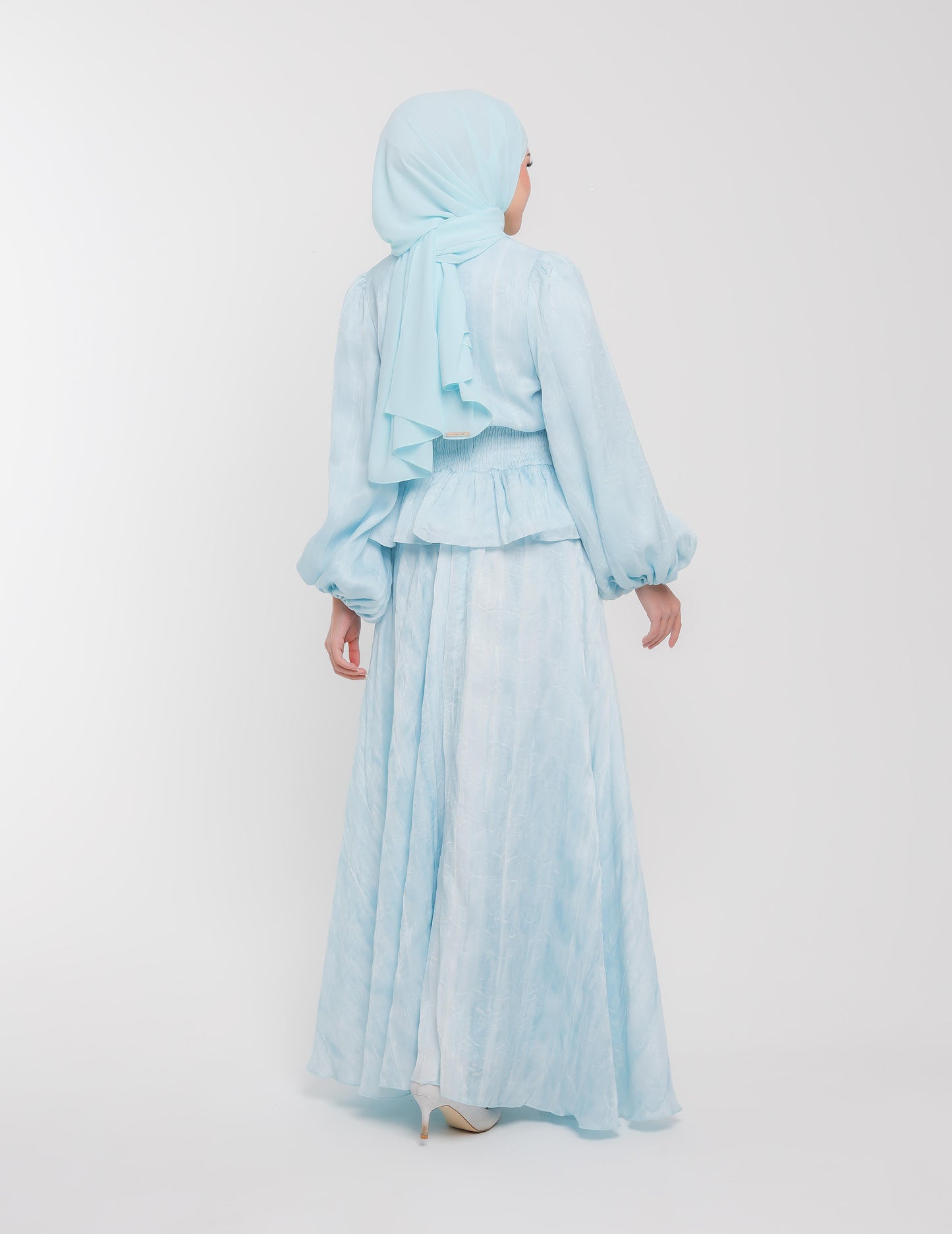 DORA DRESS (AQUA BLUE)