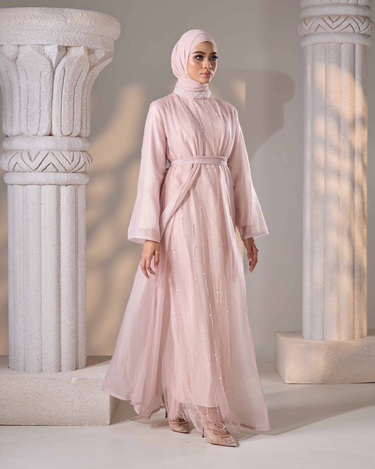 MAHA ABAYA (DUSTY PINK)