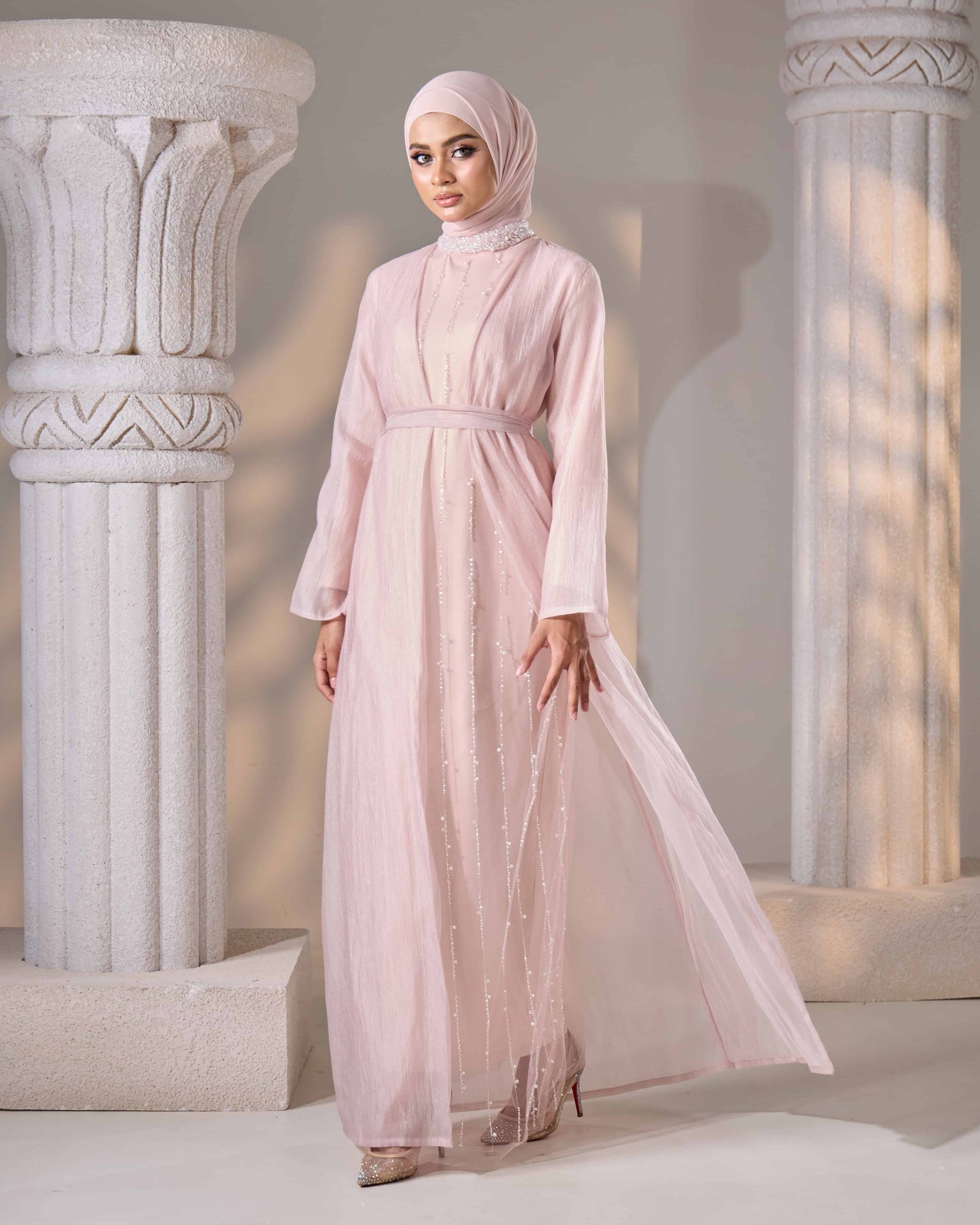 MAHA ABAYA (DUSTY PINK)