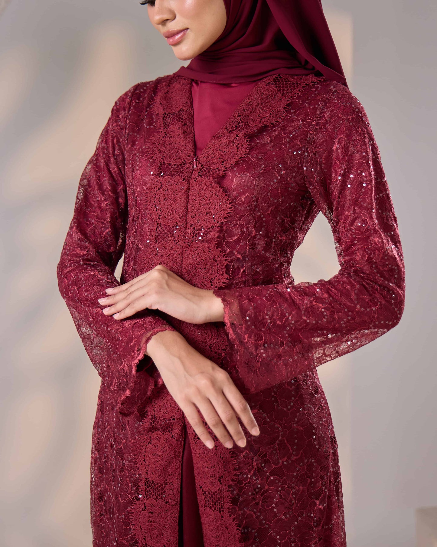 MINOR DEFECT REFA DRESS (BURGUNDY)