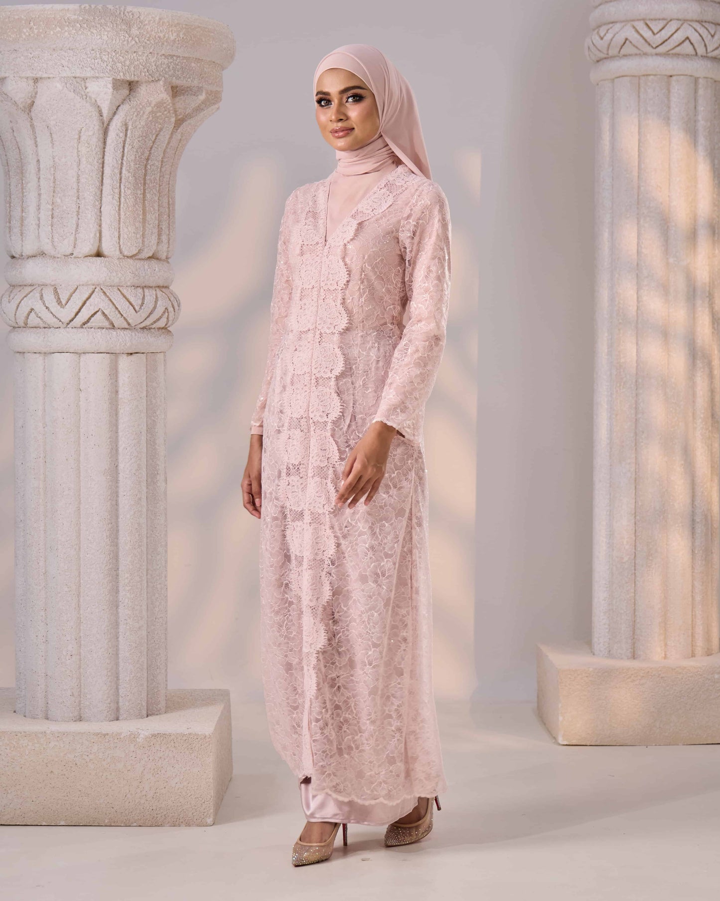REFA DRESS (DUSTY PINK)