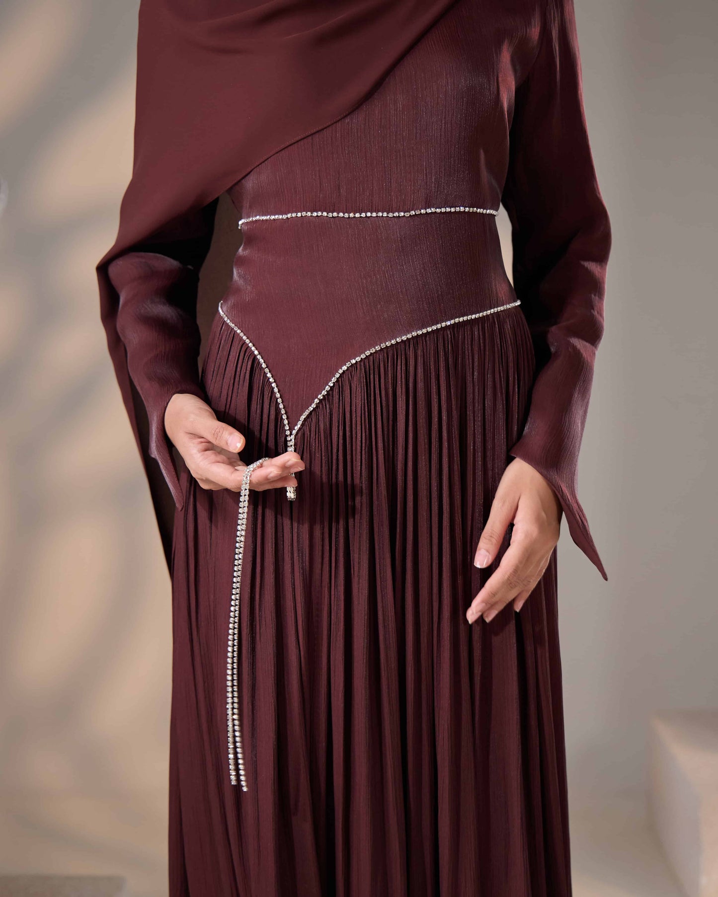 KASRA DRESS (RICH BROWN)
