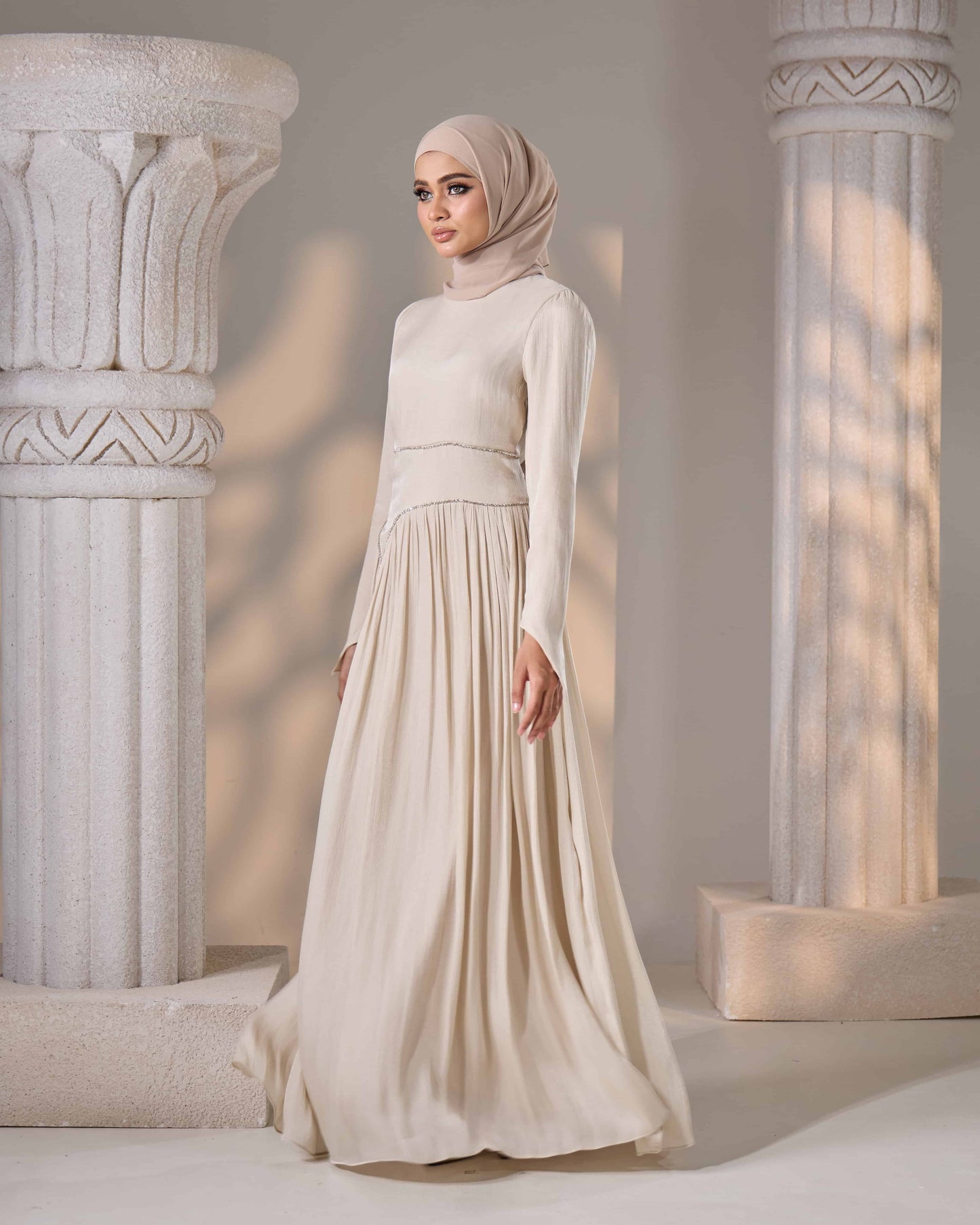 KASRA DRESS (CHAMPAGNE)