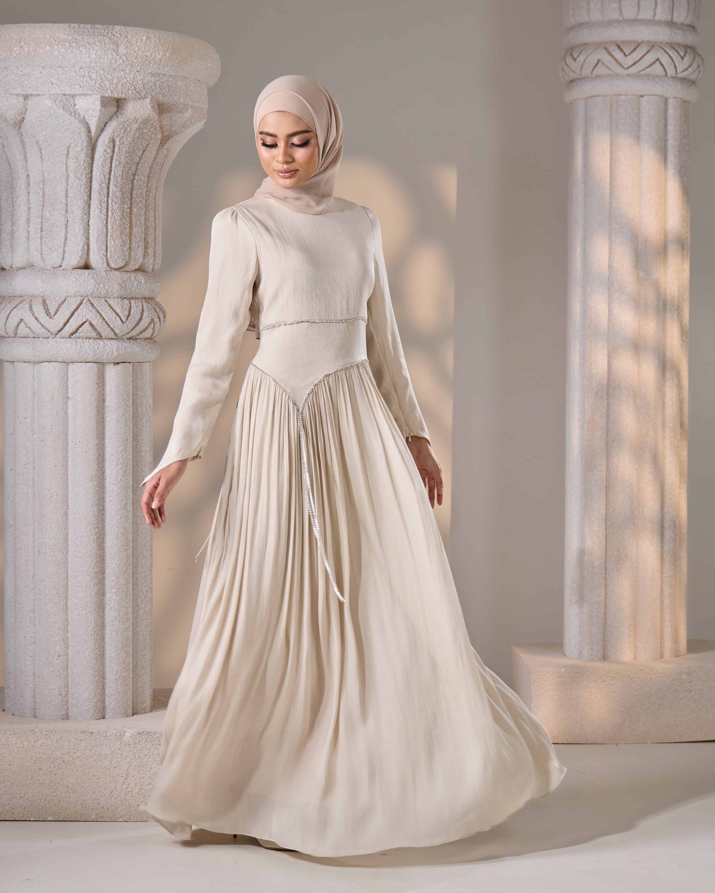 KASRA DRESS (CHAMPAGNE)