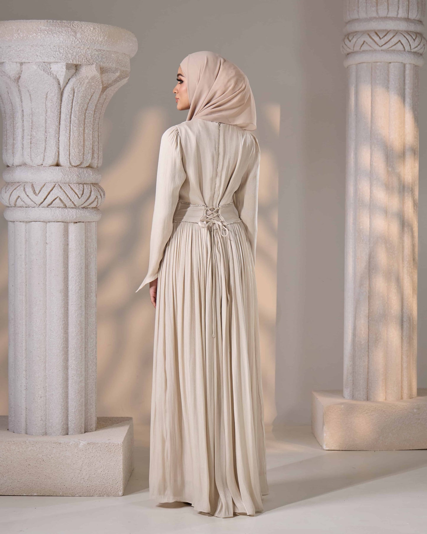 KASRA DRESS (CHAMPAGNE)