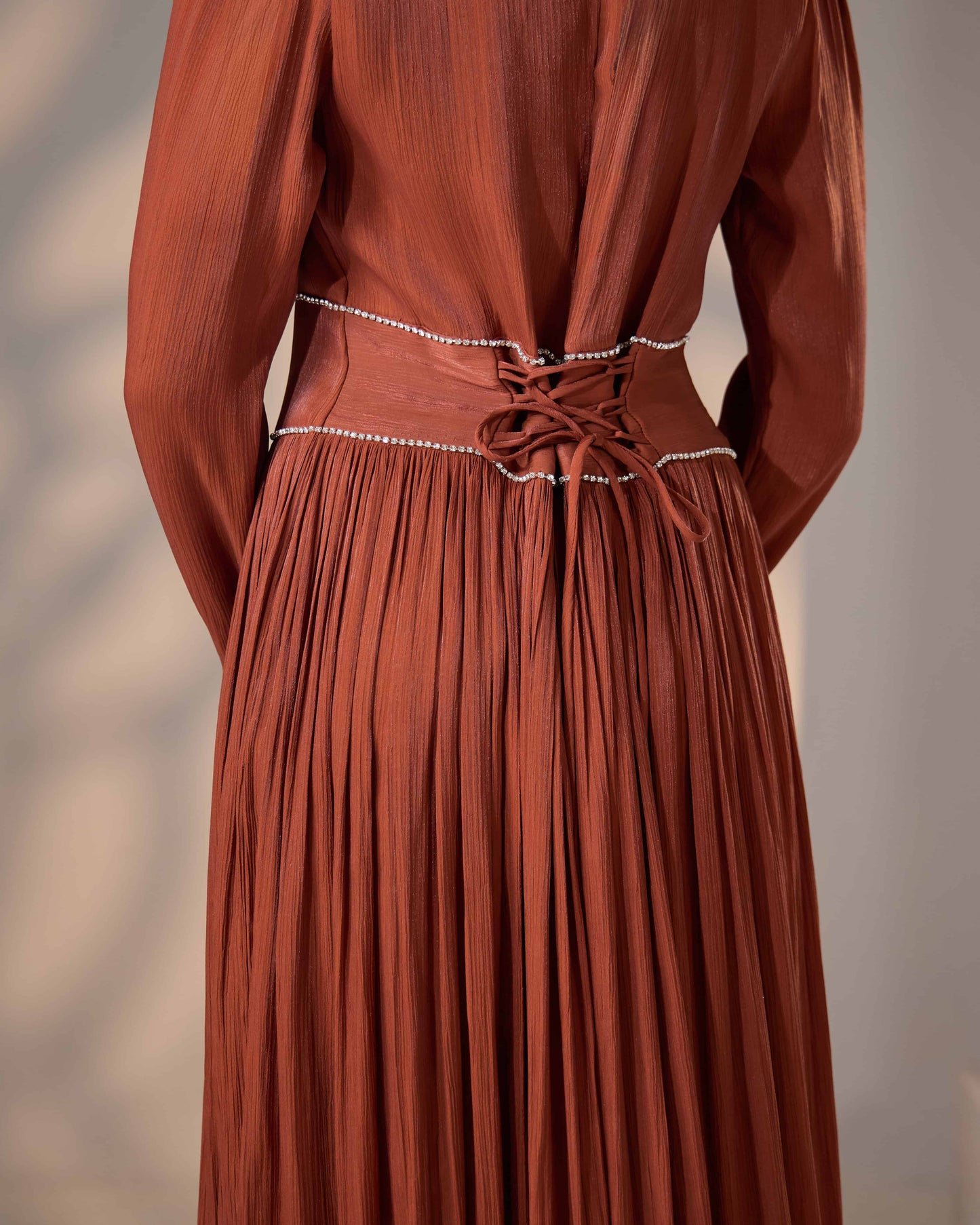 MINOR DEFECT KASRA DRESS (BROWN)