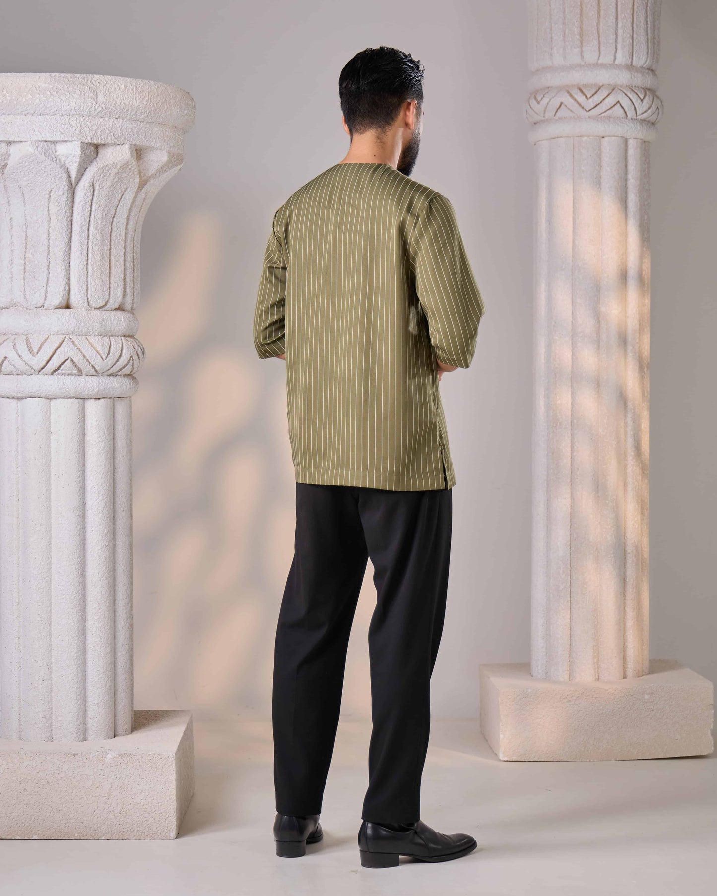 MINOR DEFECT FAHAD KURTA (OLIVE)