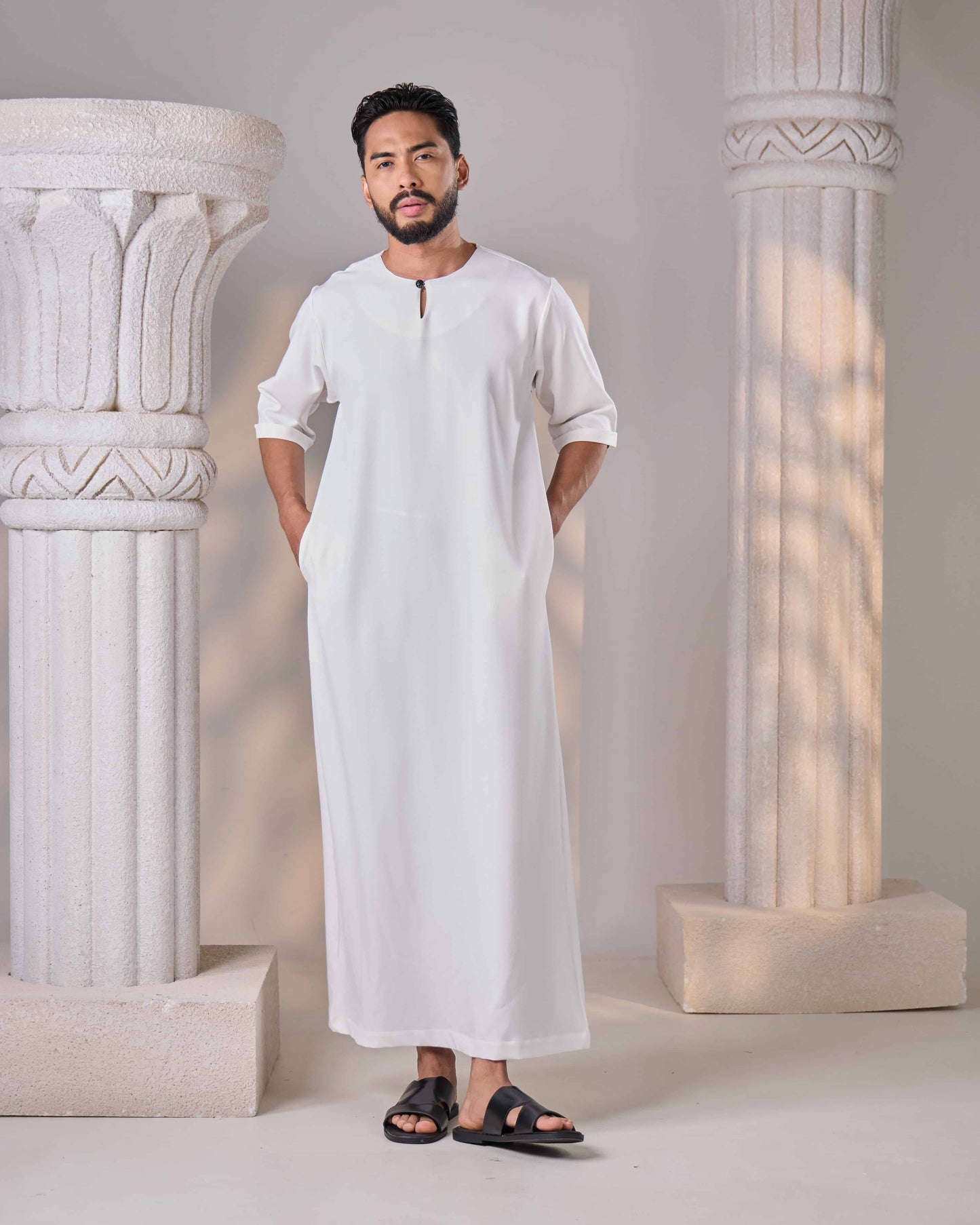 MINOR DEFECT JUBAH NAWFAL (OFF WHITE)