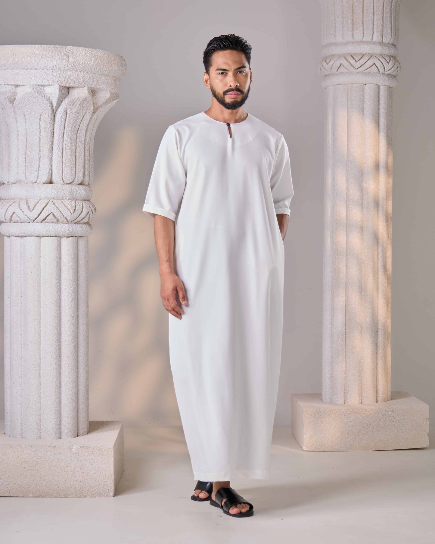 MINOR DEFECT JUBAH NAWFAL (OFF WHITE)