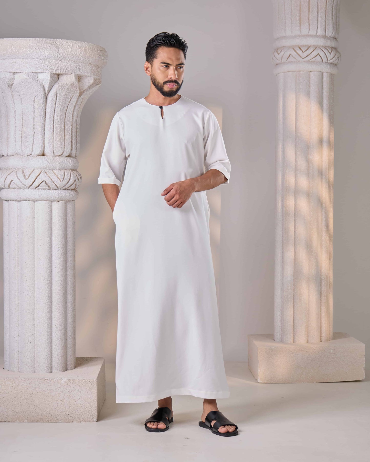MINOR DEFECT JUBAH NAWFAL (OFF WHITE)