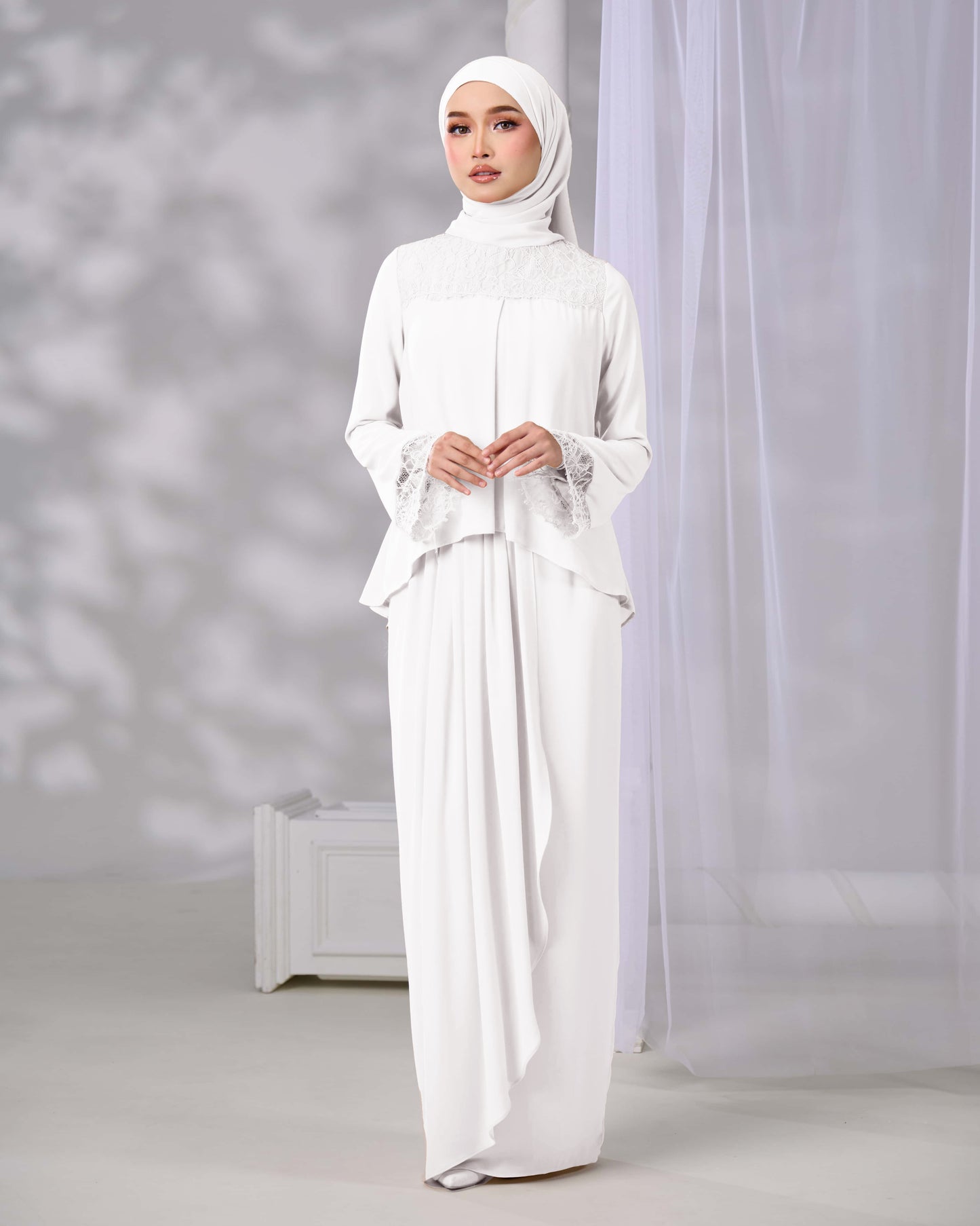ELVARA MINI KURUNG (OFF WHITE)