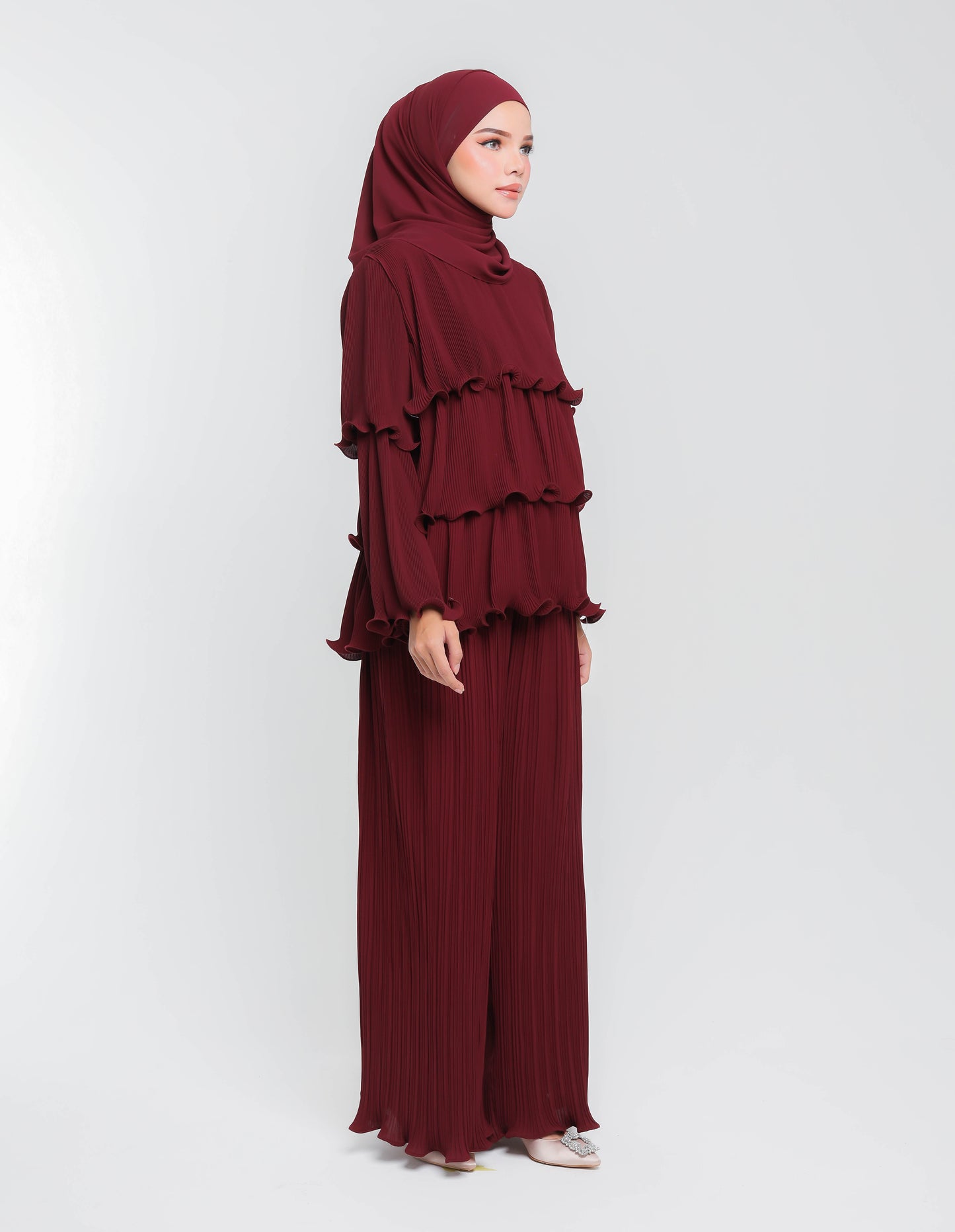 OCEANA SUIT (BURGUNDY)