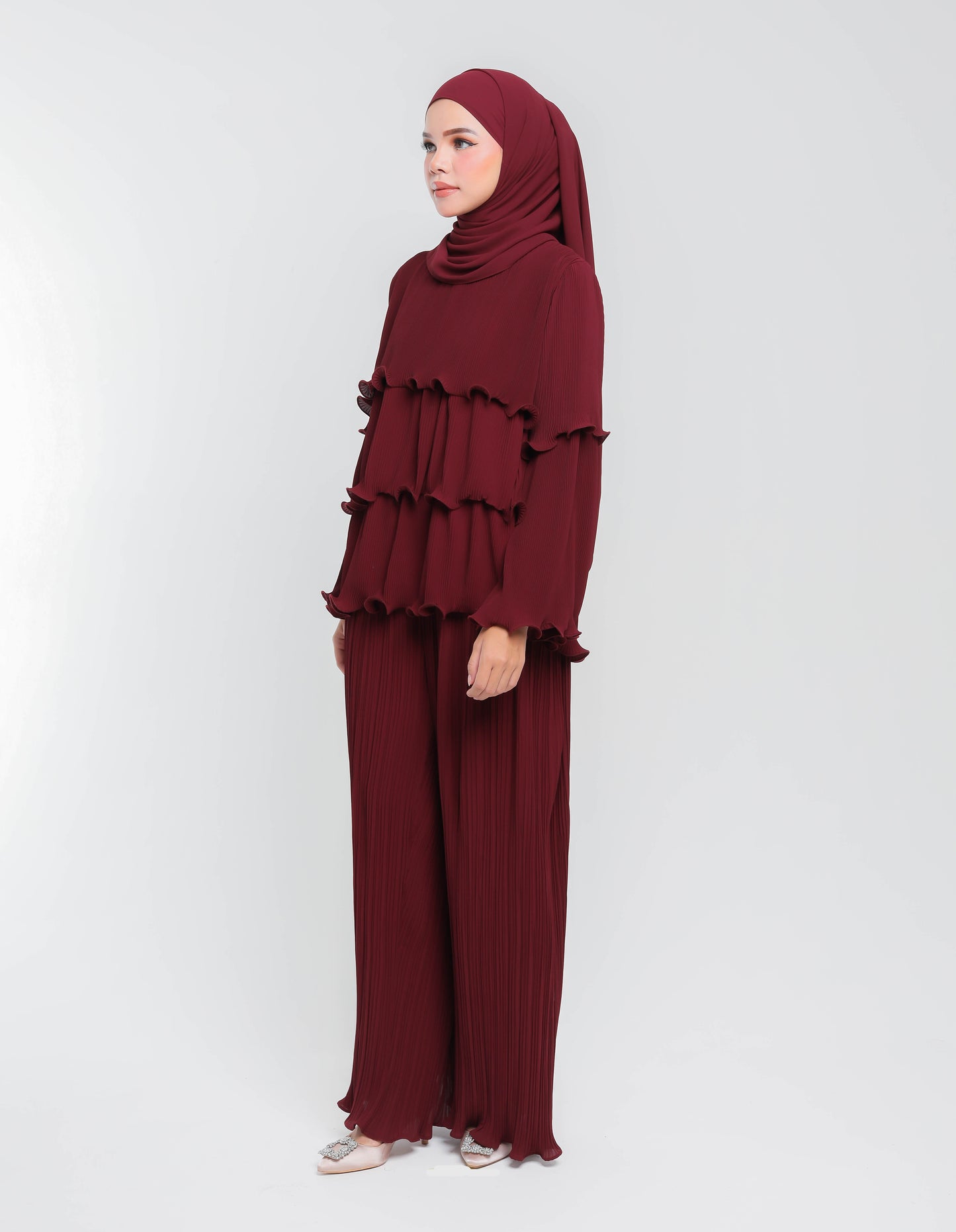OCEANA SUIT (BURGUNDY)