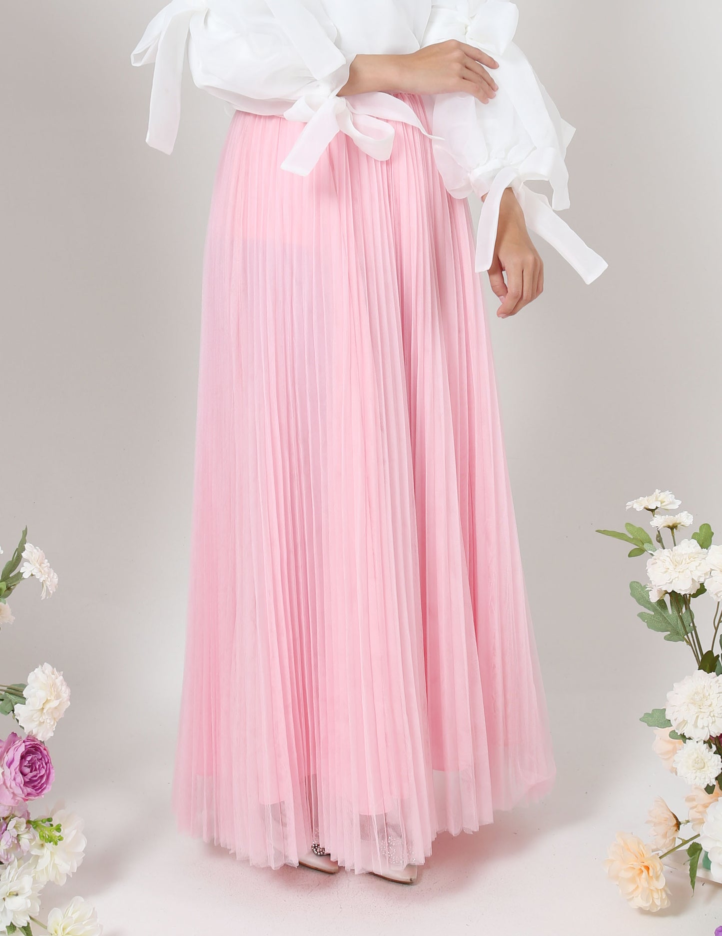 MINOR DEFECT TUTU PLEATED SKIRT (PINK)