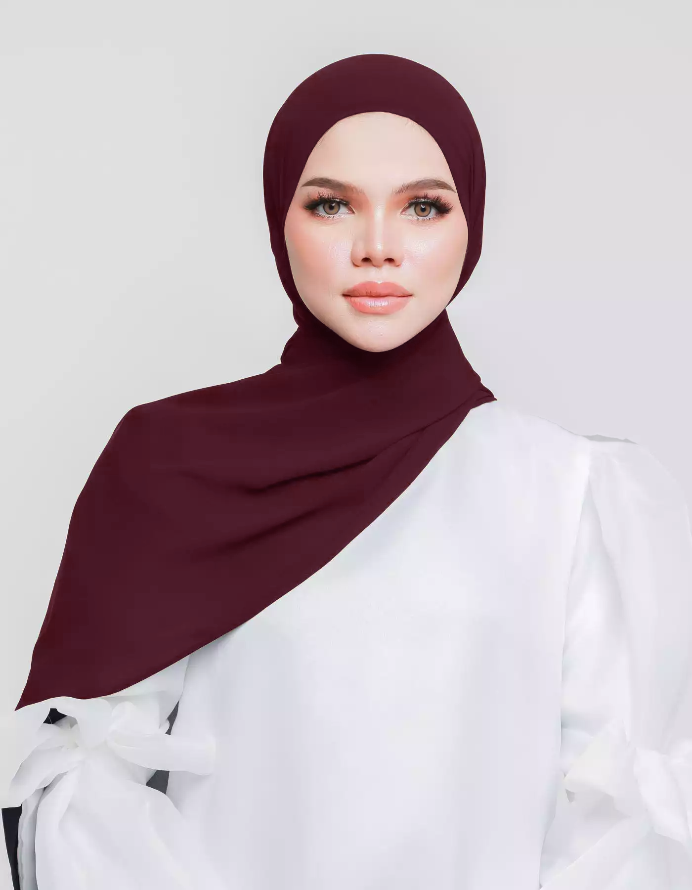 THALIA SHAWL (DARK BURGUNDY)