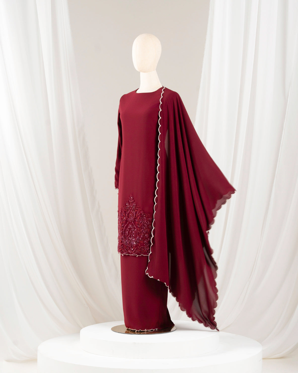 IRINA SELENDANG (BURGUNDY)