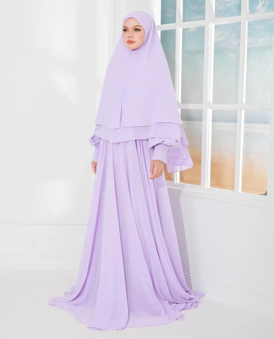 MINOR DEFECT AFSHA KHIMAR (LILAC)