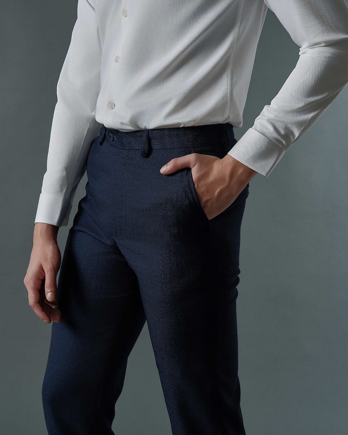 THE ARTHUR SINGLE BREASTED SUIT (NAVY BLUE)