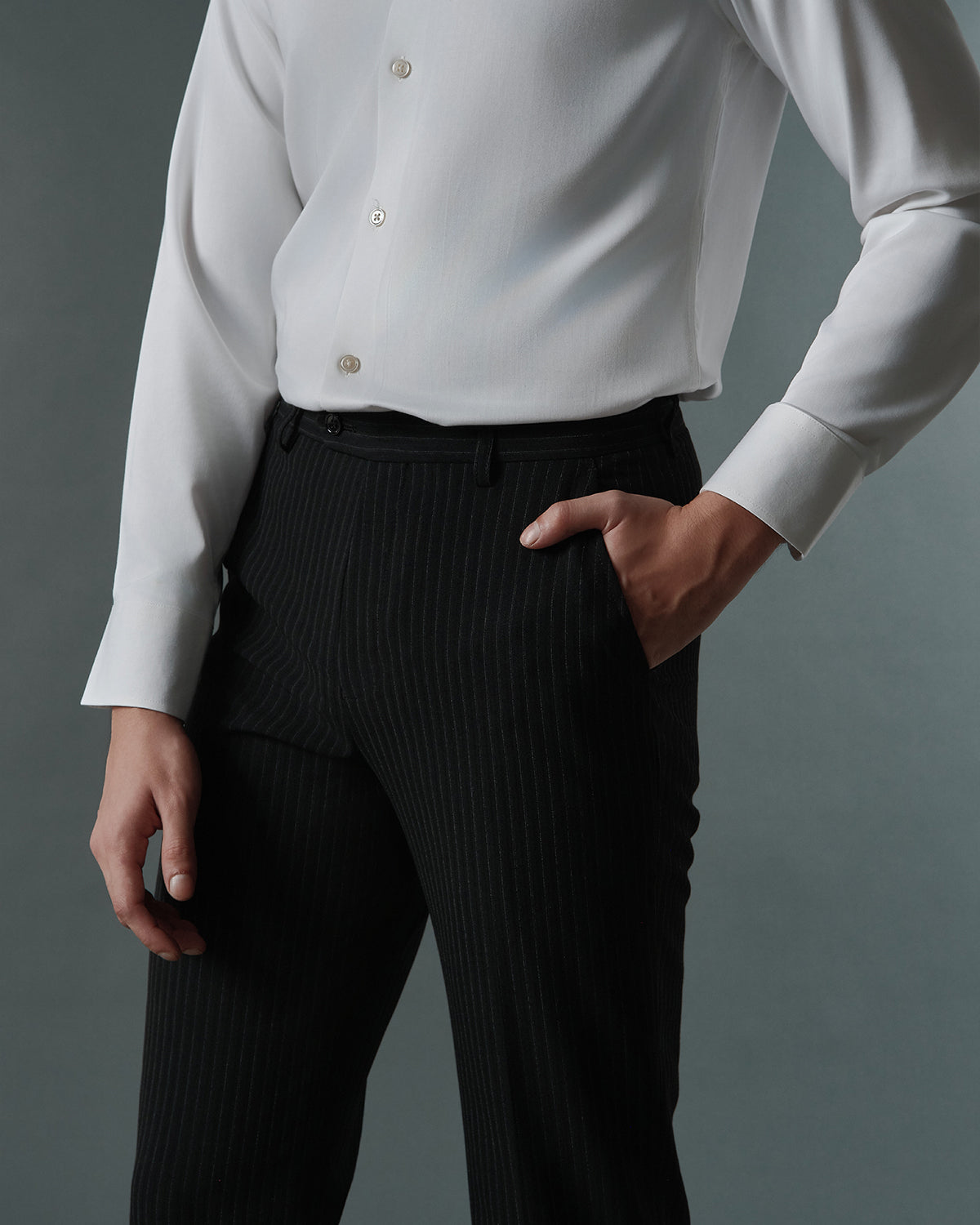THE DOMINIC DOUBLE BREASTED SUIT (BLACK)