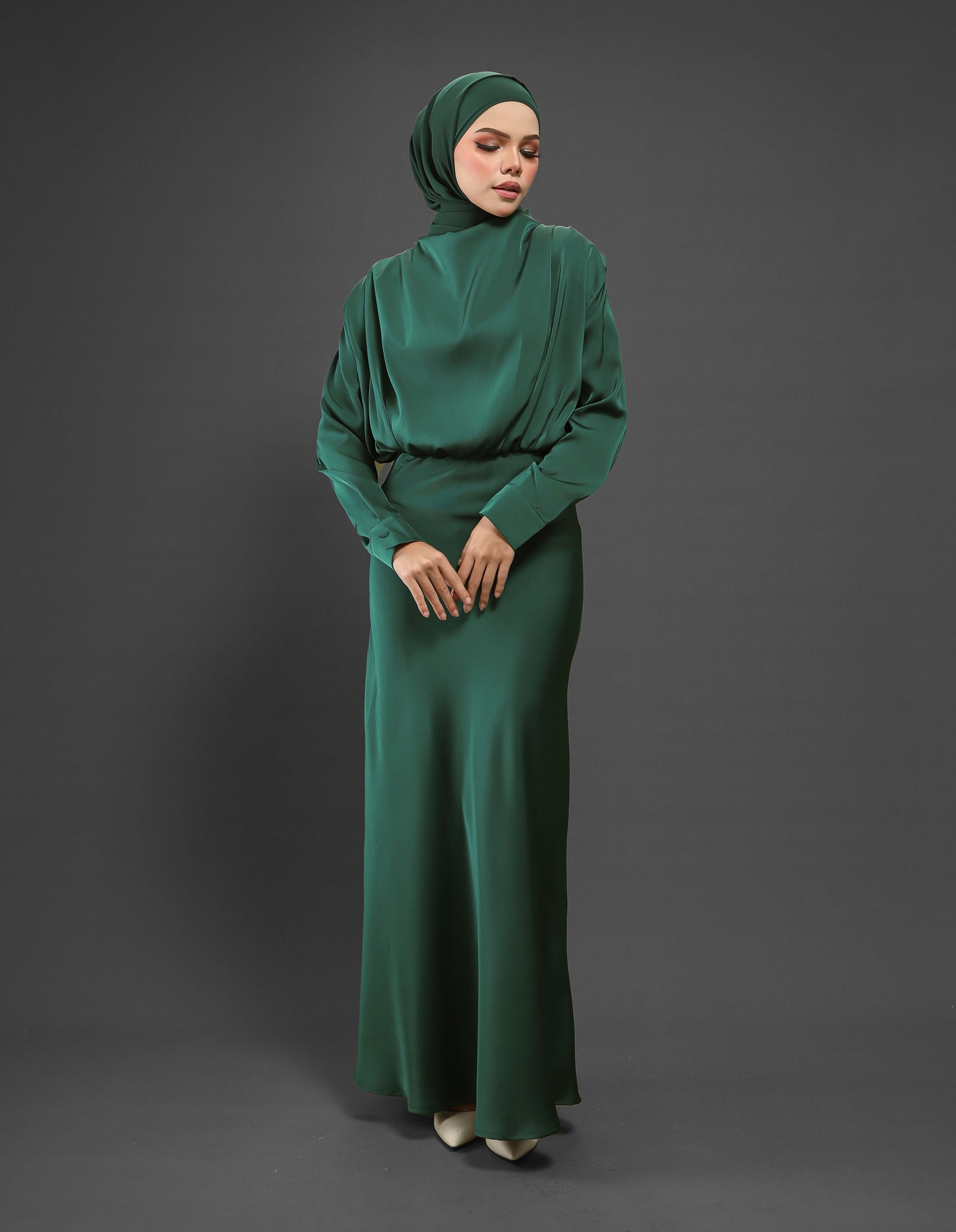 LAURENT DRESS (EMERALD GREEN)