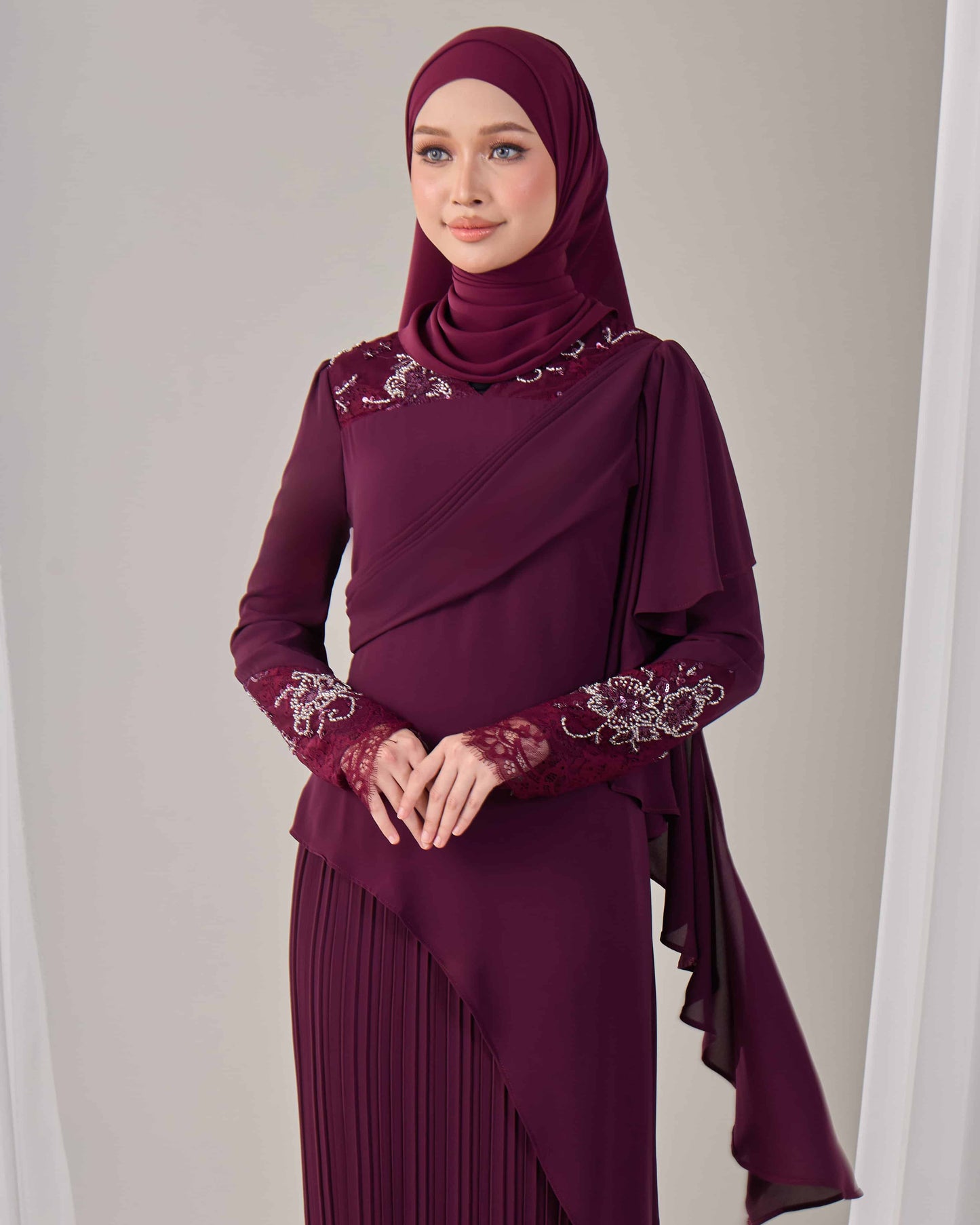 ADALINE DRESS (PURPLE PLUM)