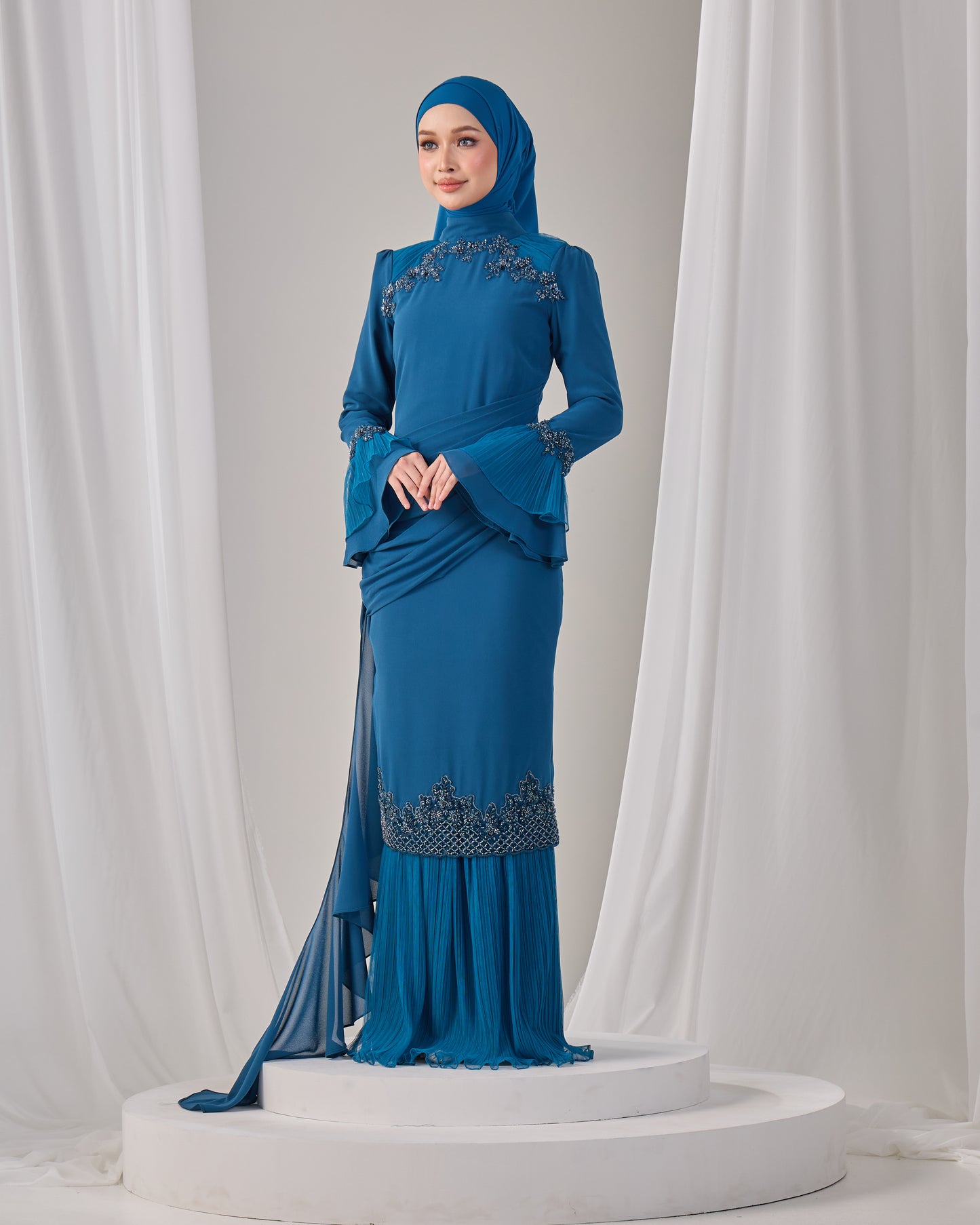 HAYLIE KURUNG (TEAL BLUE)