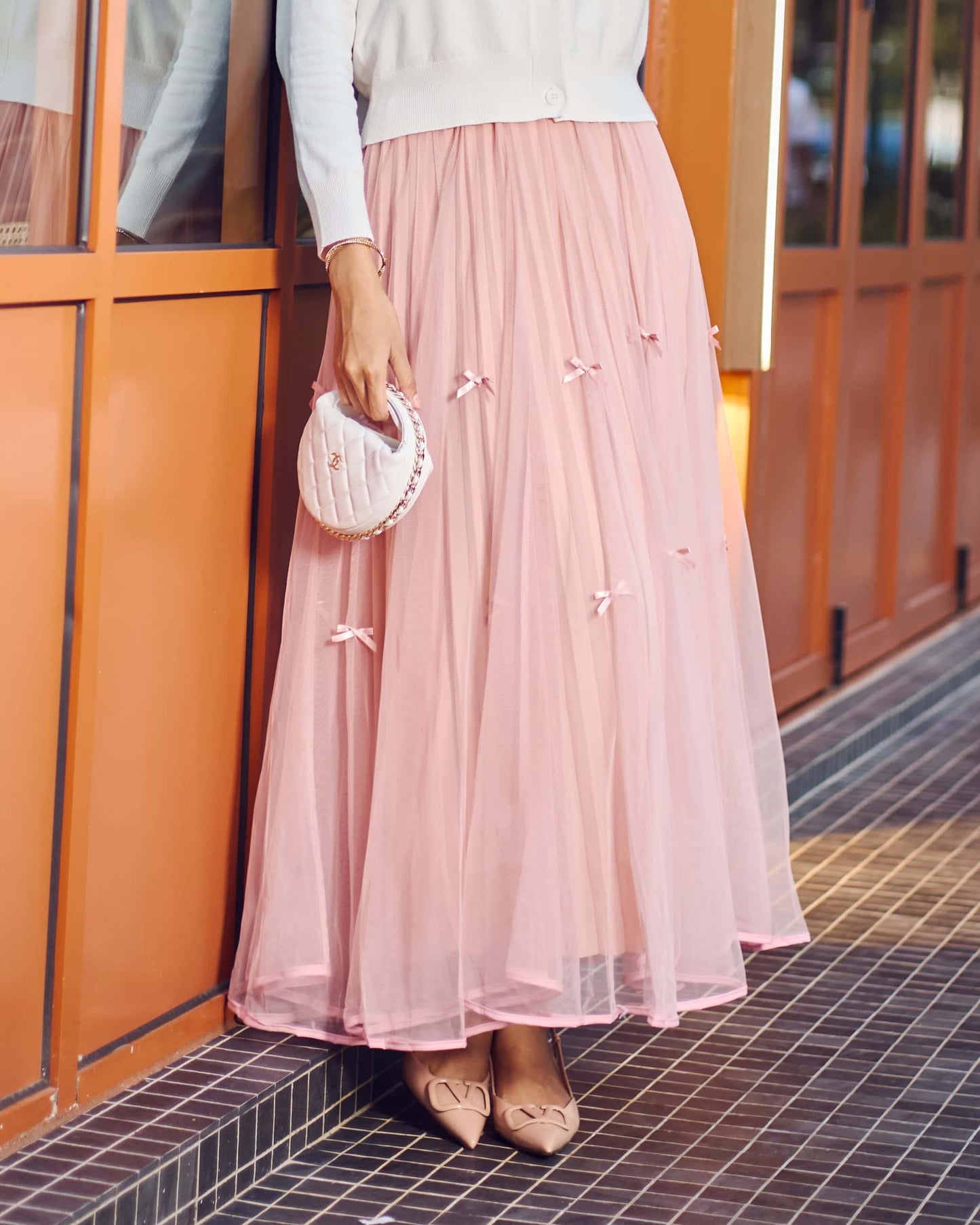 LA COQUETTE SKIRT (SALMON)