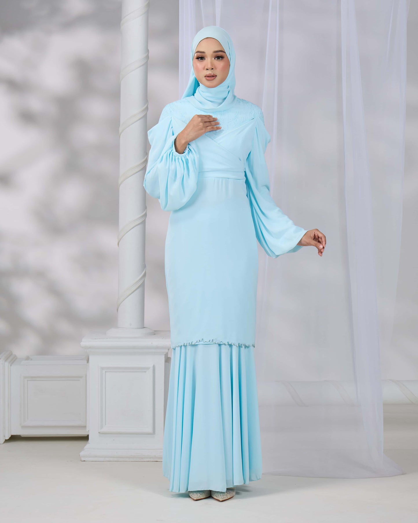 ELVINA KURUNG (AQUA BLUE)