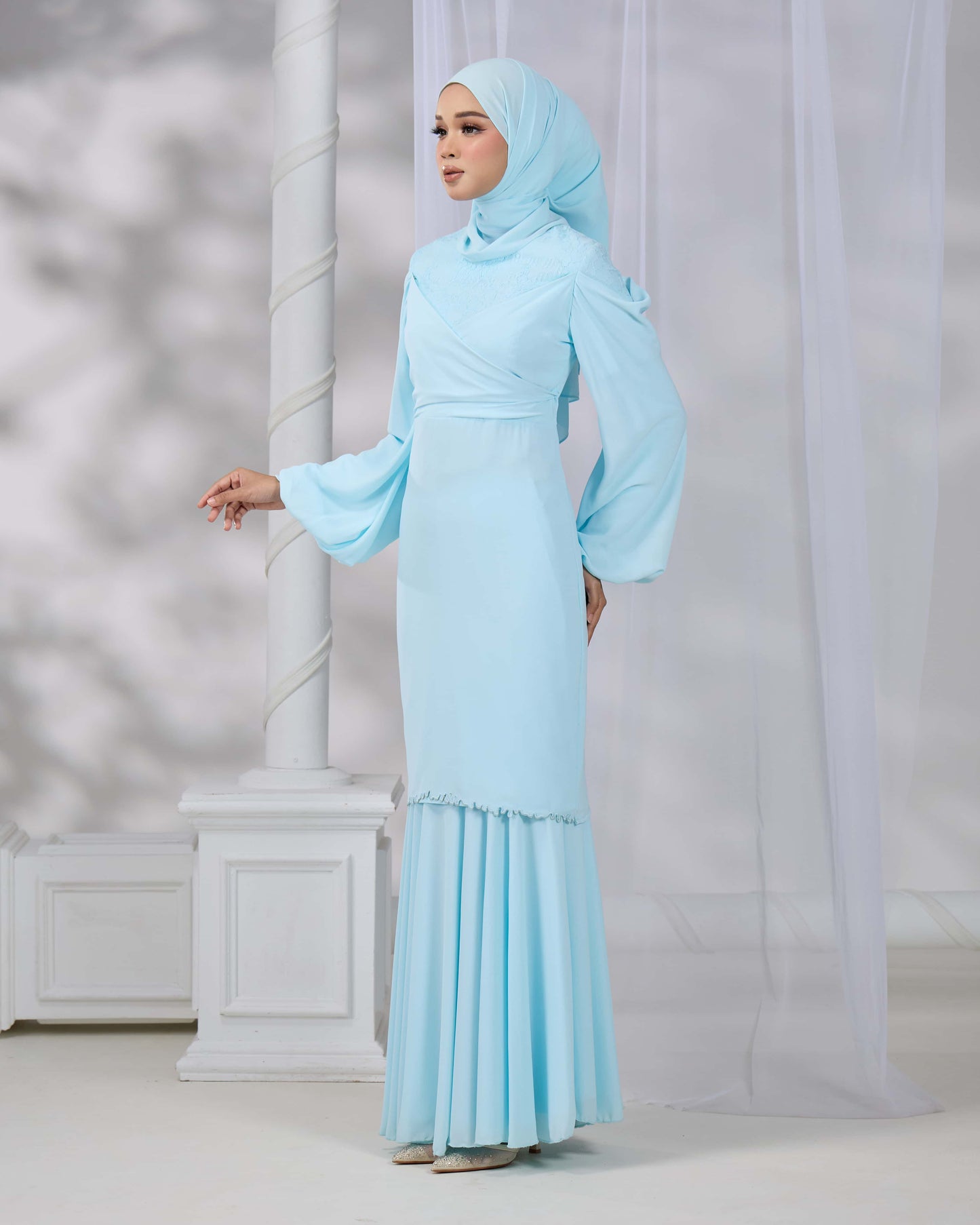 ELVINA KURUNG (AQUA BLUE)