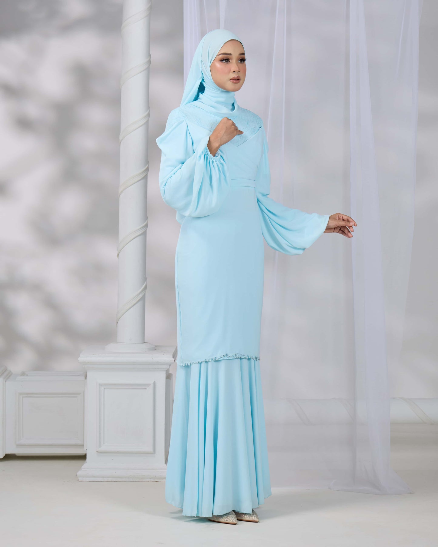 ELVINA KURUNG (AQUA BLUE)