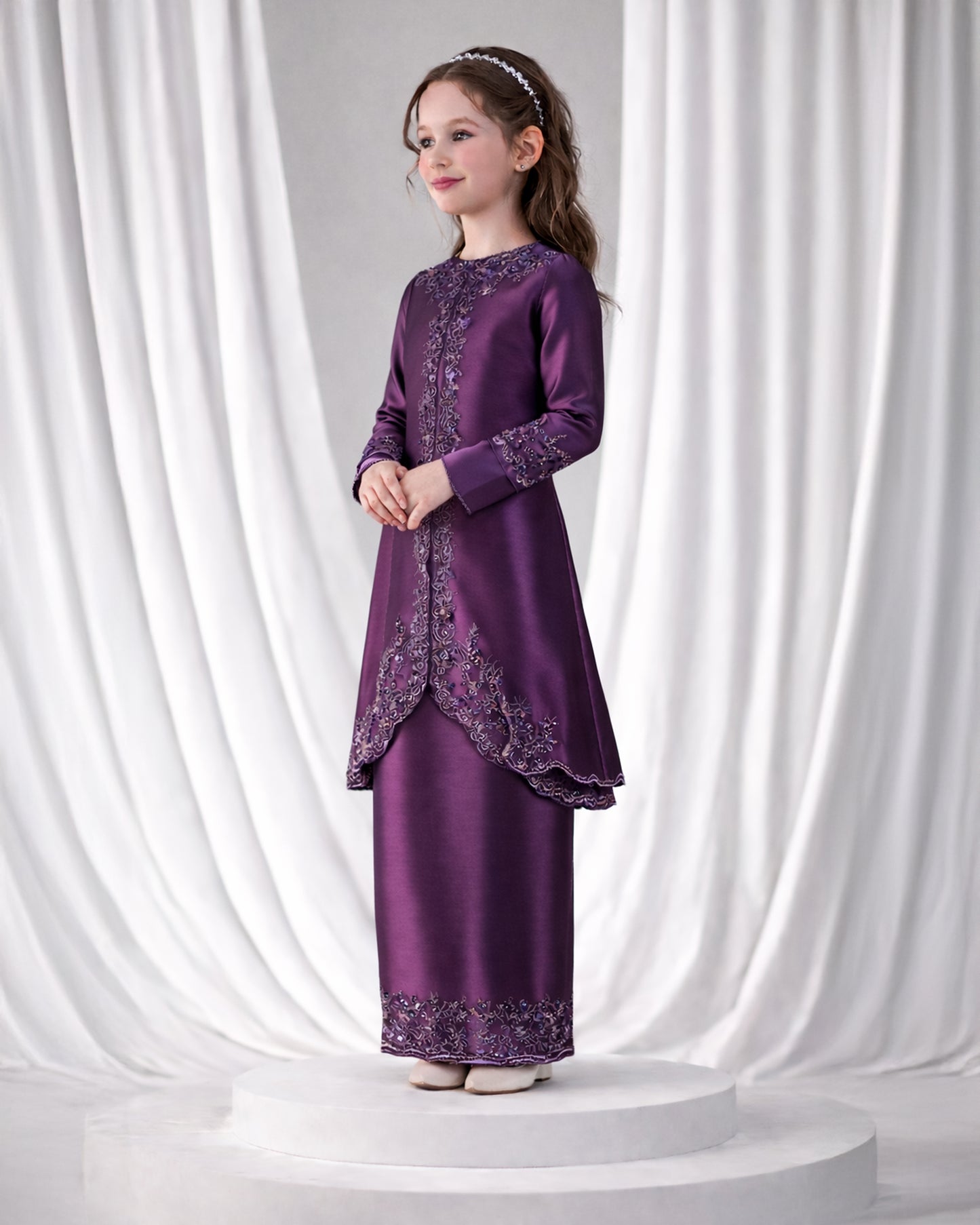 NIARA KURUNG KIDS (DARK PURPLE)