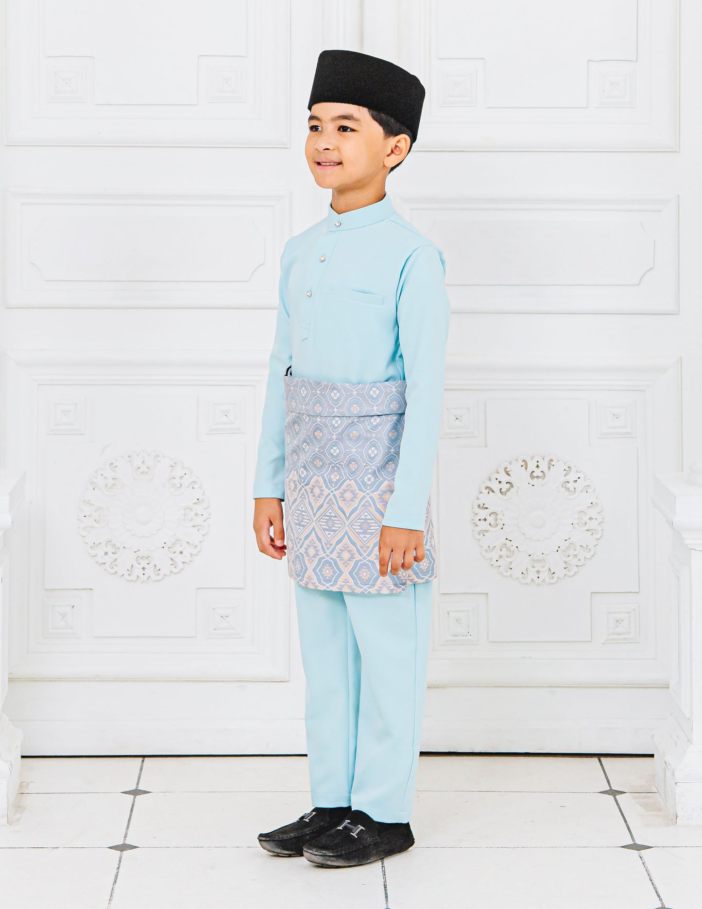 BAJU MELAYU KIDS (AQUA BLUE)