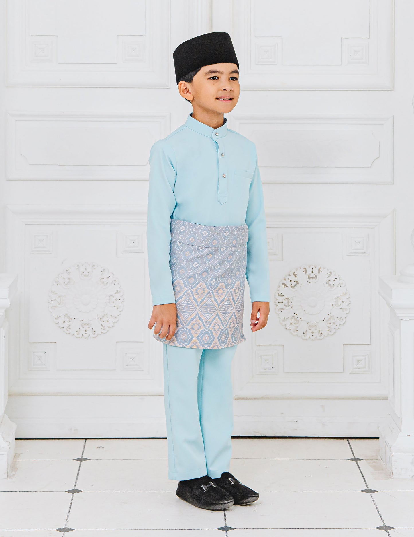 BAJU MELAYU KIDS (AQUA BLUE)