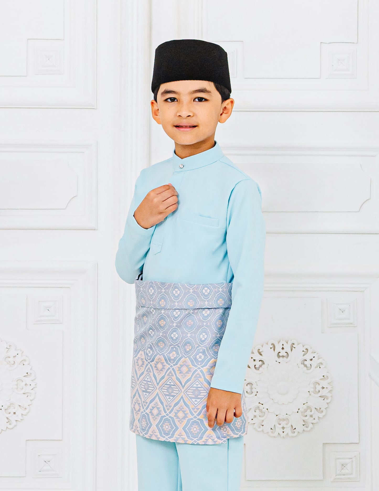 BAJU MELAYU KIDS (AQUA BLUE)