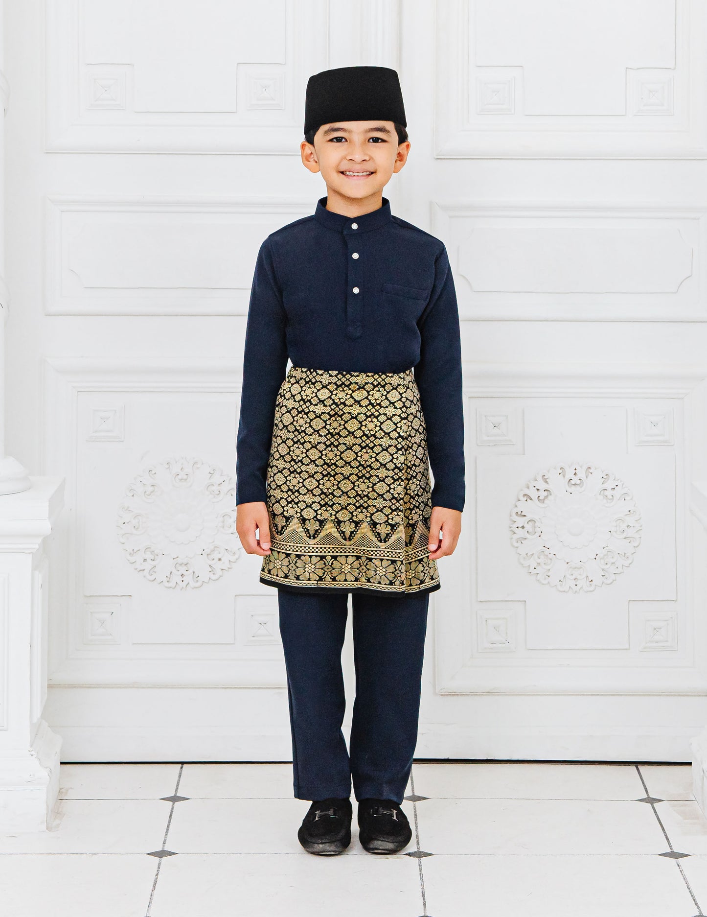 BAJU MELAYU KIDS (NAVY BLUE)