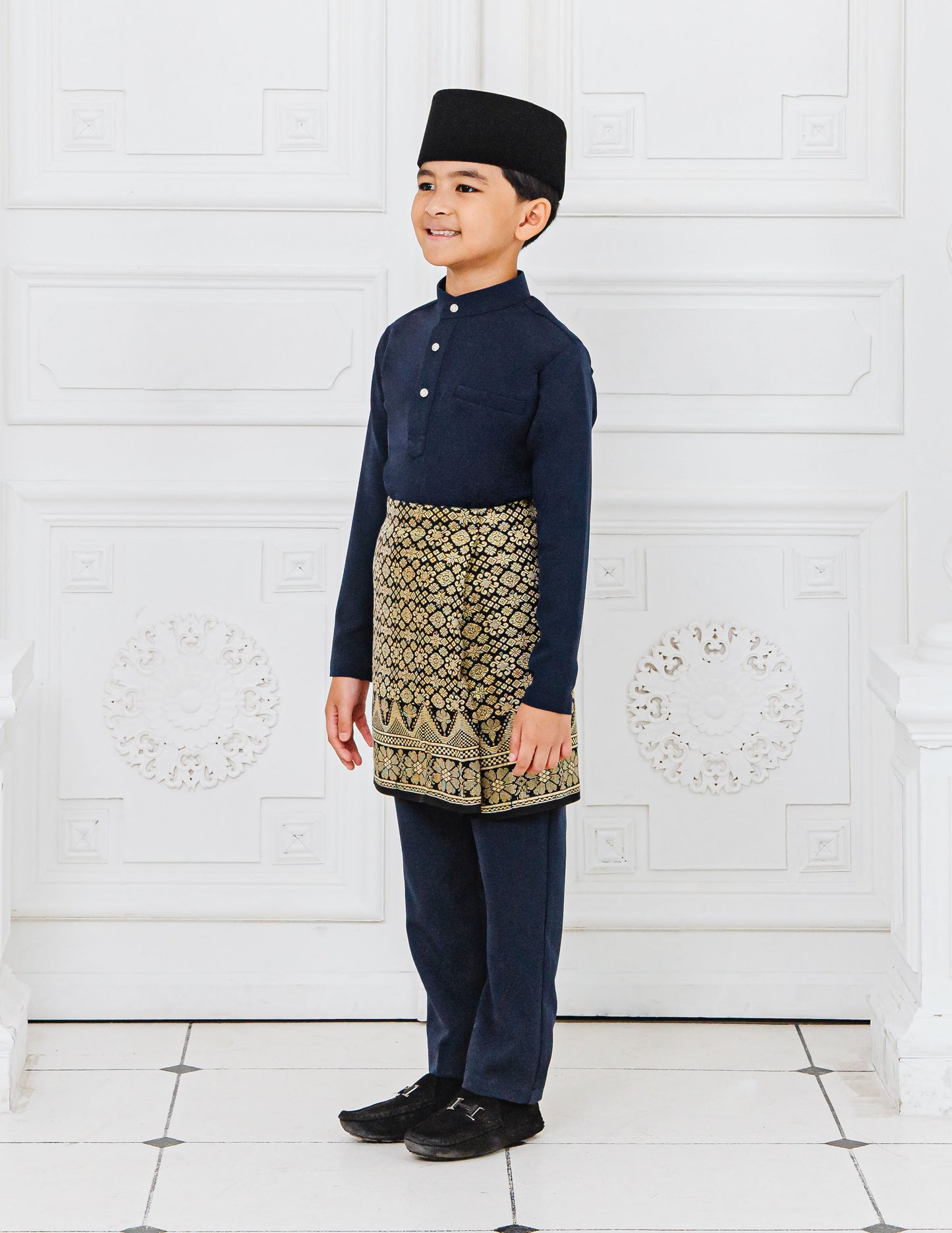 BAJU MELAYU KIDS (NAVY BLUE)