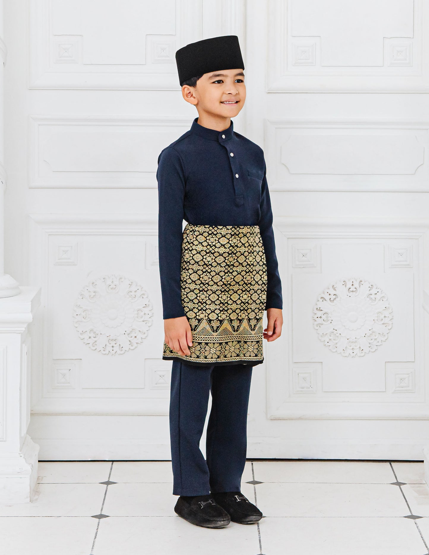 BAJU MELAYU KIDS (NAVY BLUE)