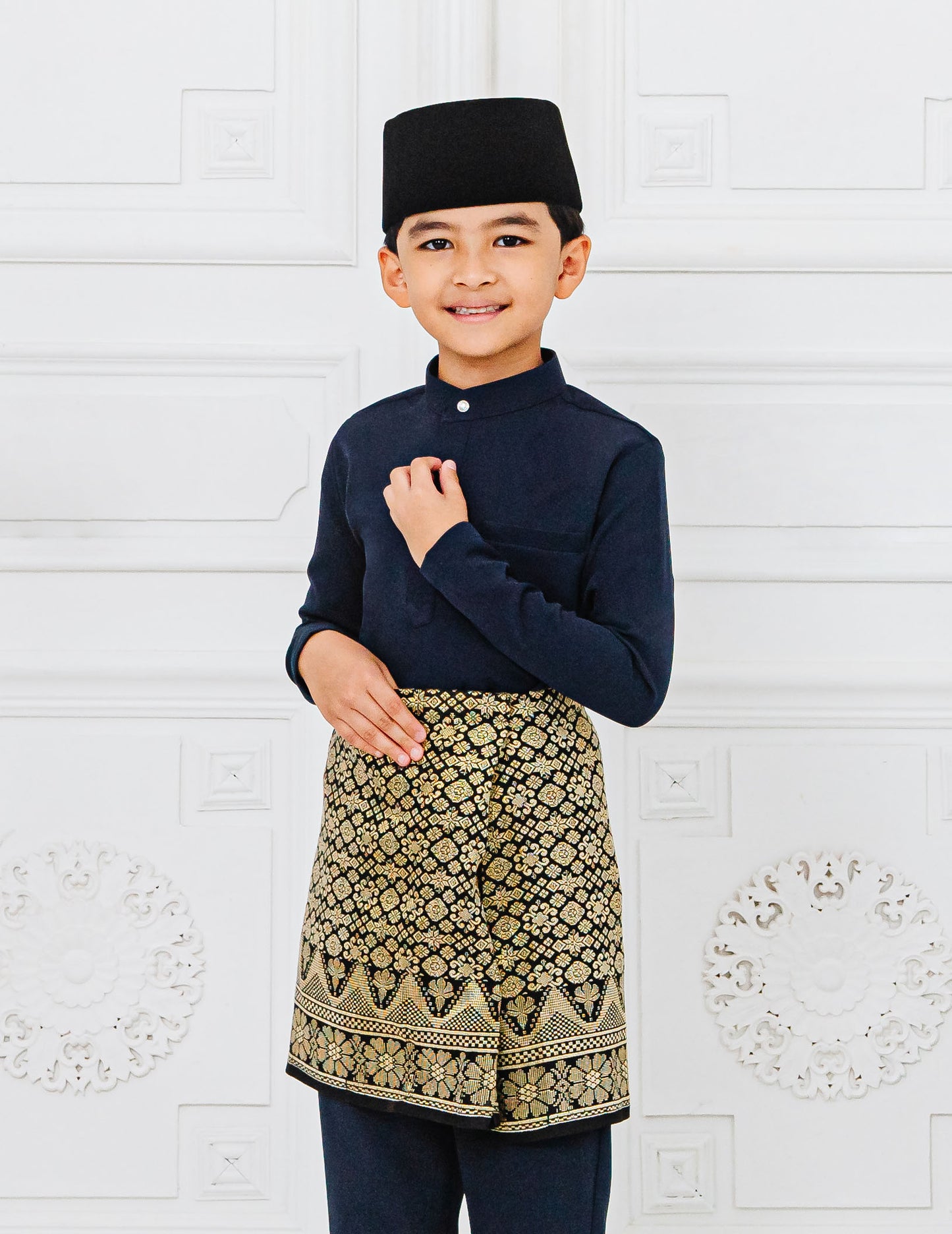BAJU MELAYU KIDS (NAVY BLUE)
