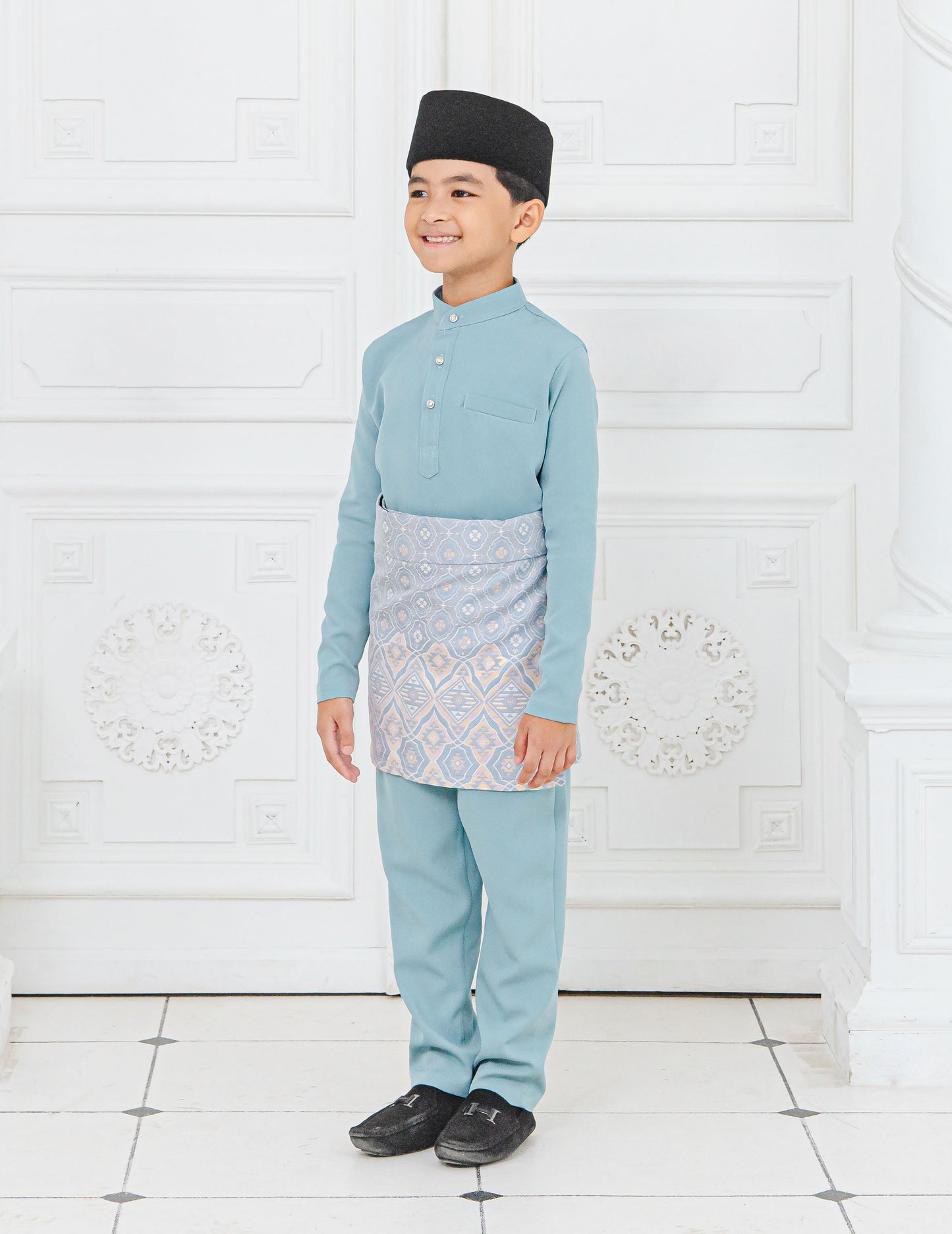 BAJU MELAYU KIDS (MISTY BLUE)