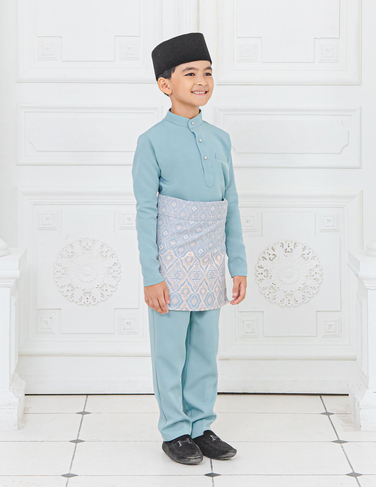 BAJU MELAYU KIDS (MISTY BLUE)