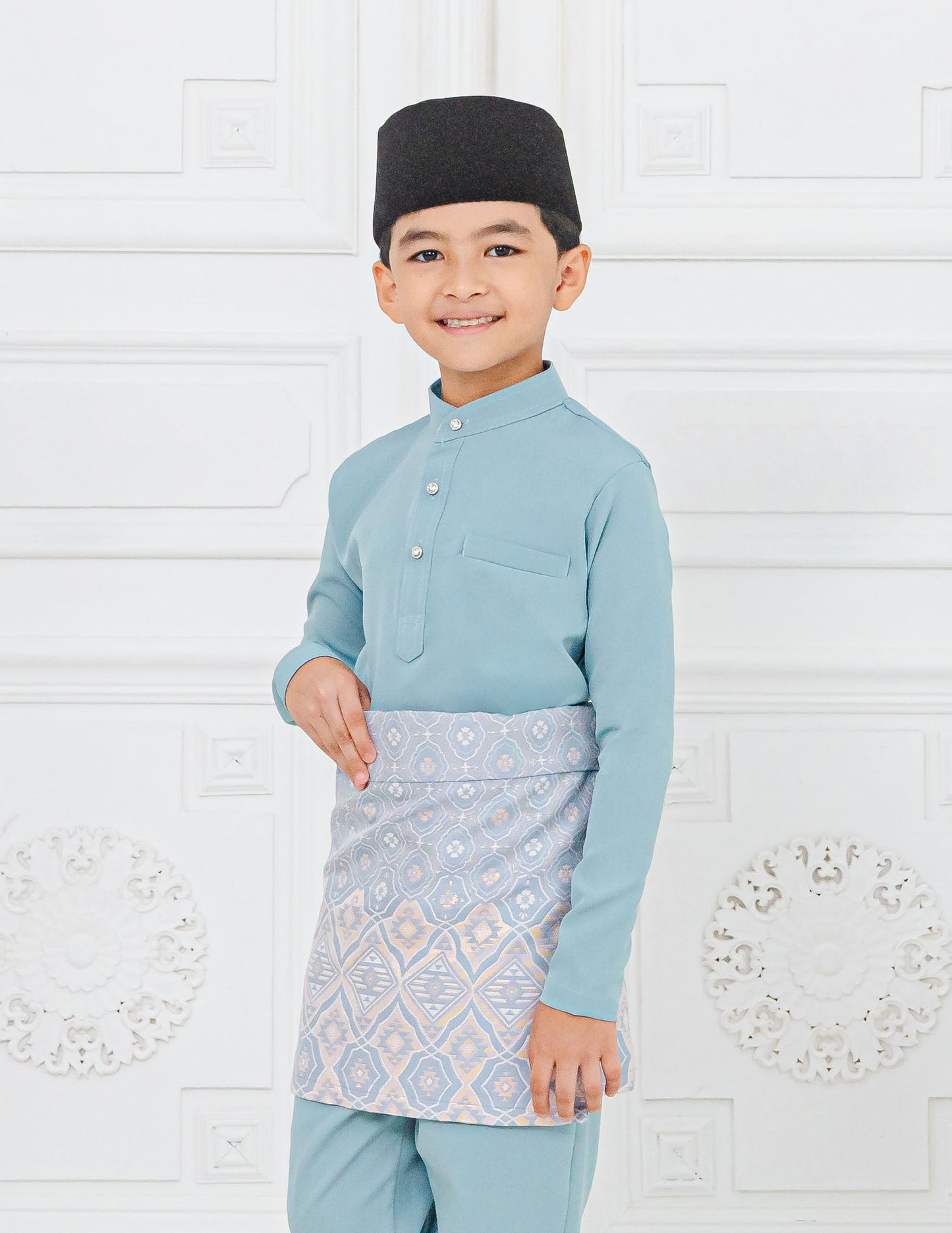 BAJU MELAYU KIDS (MISTY BLUE)