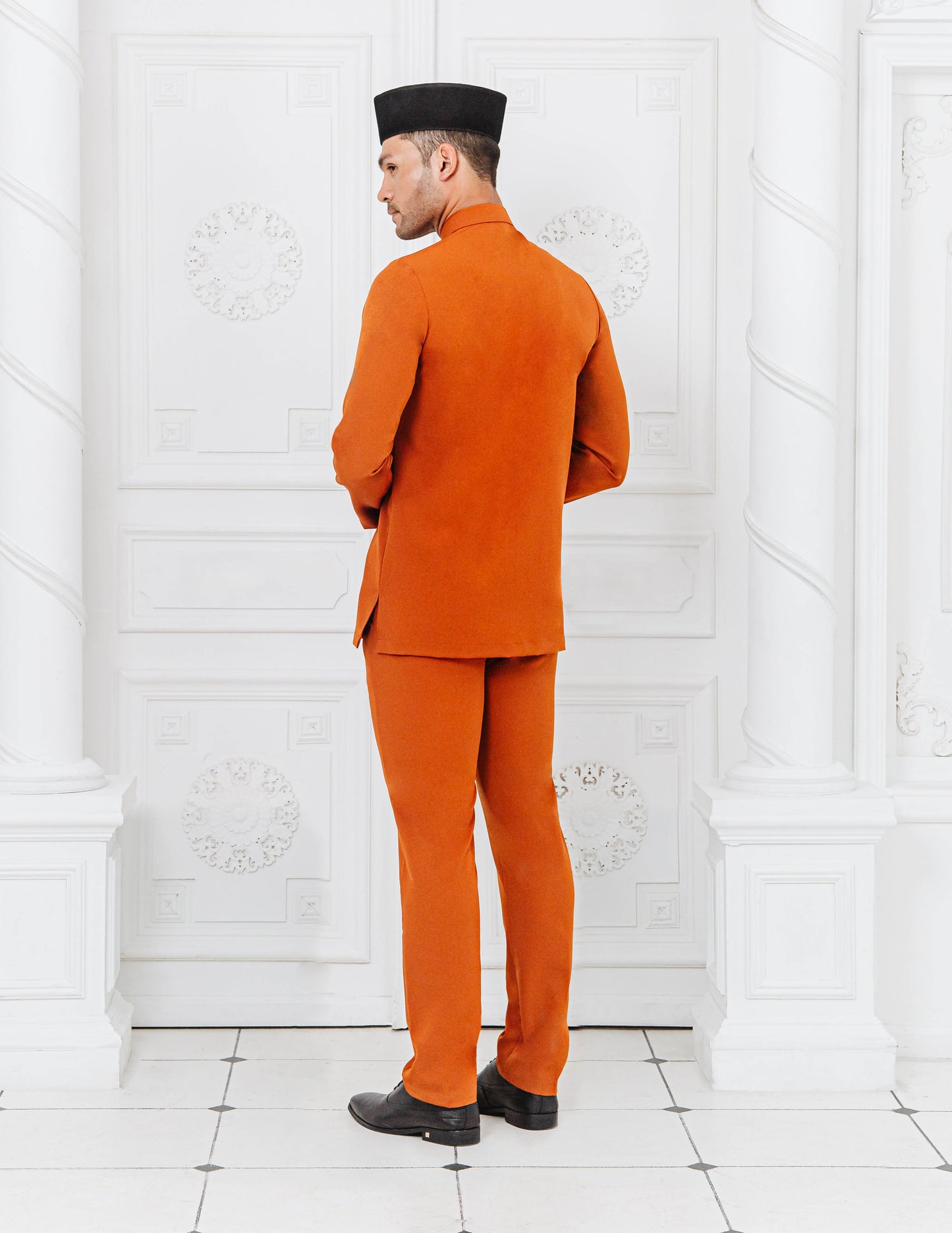 BAJU MELAYU (BURNT ORANGE)
