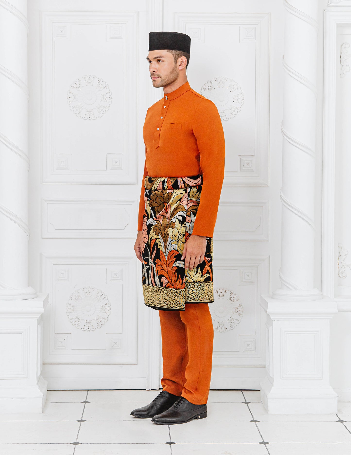 BAJU MELAYU (BURNT ORANGE)