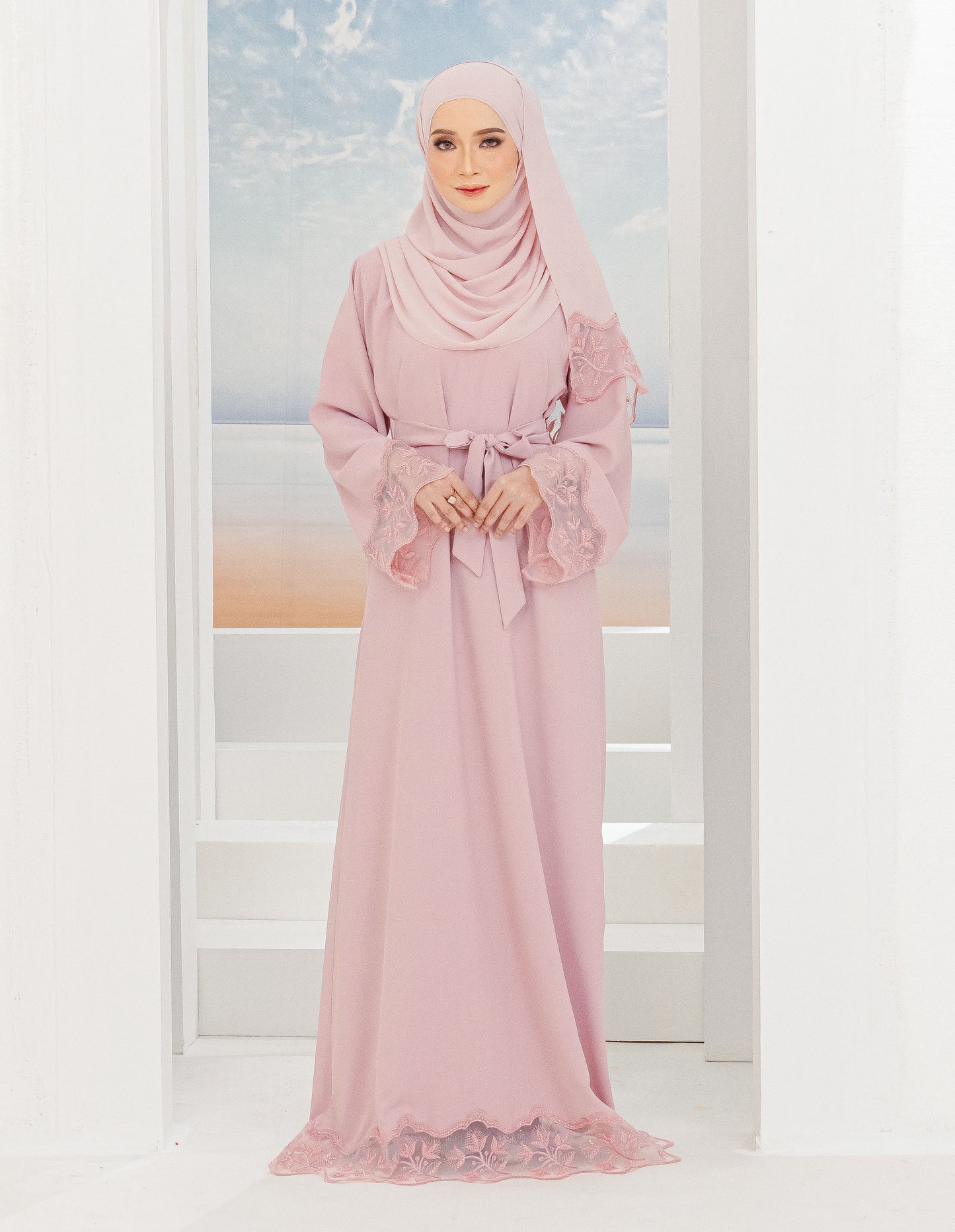 KAIRINA ABAYA (DUSTY PINK)